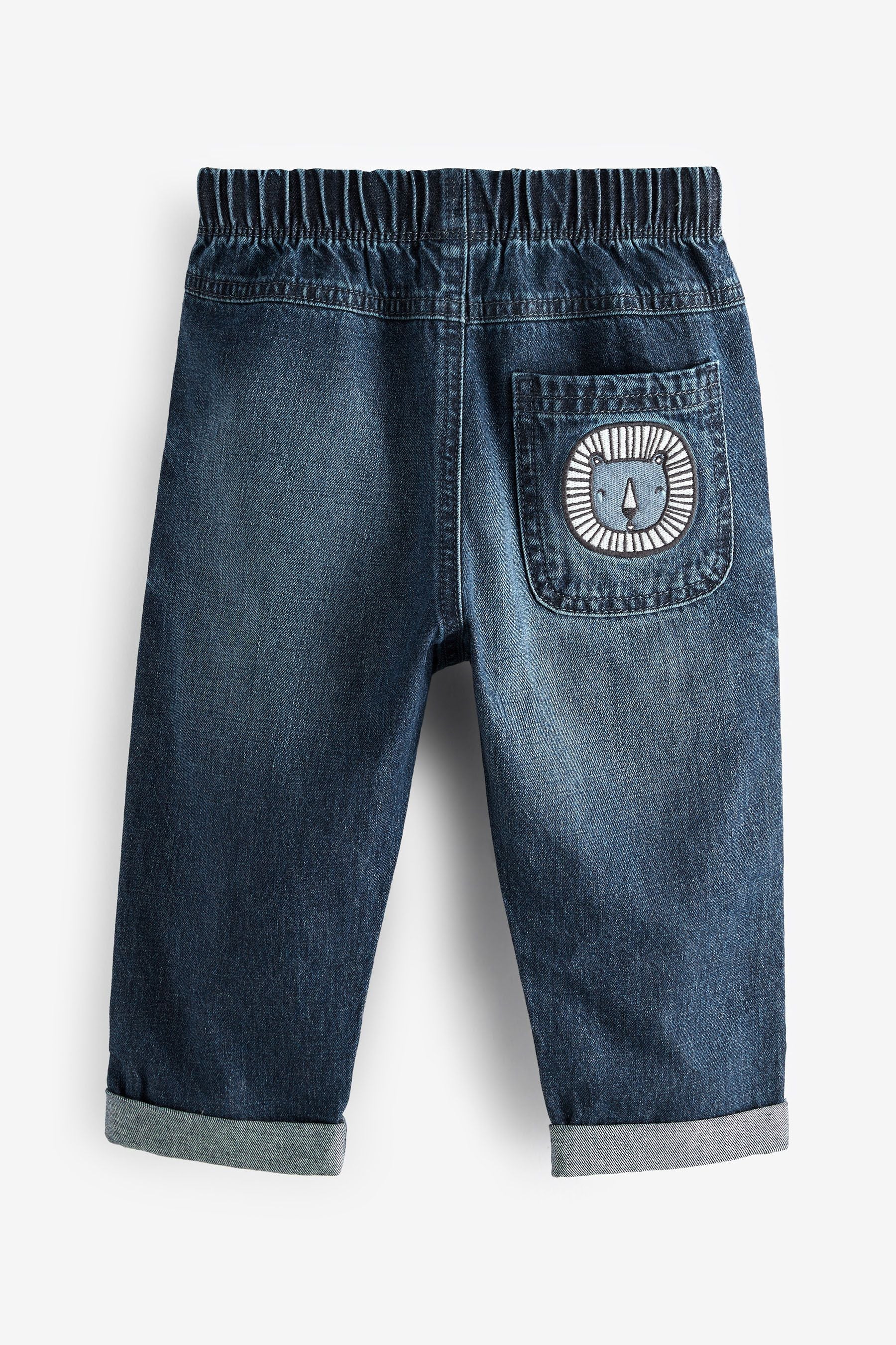 Dark Blue Character Pull-On Jeans (3mths-7yrs)