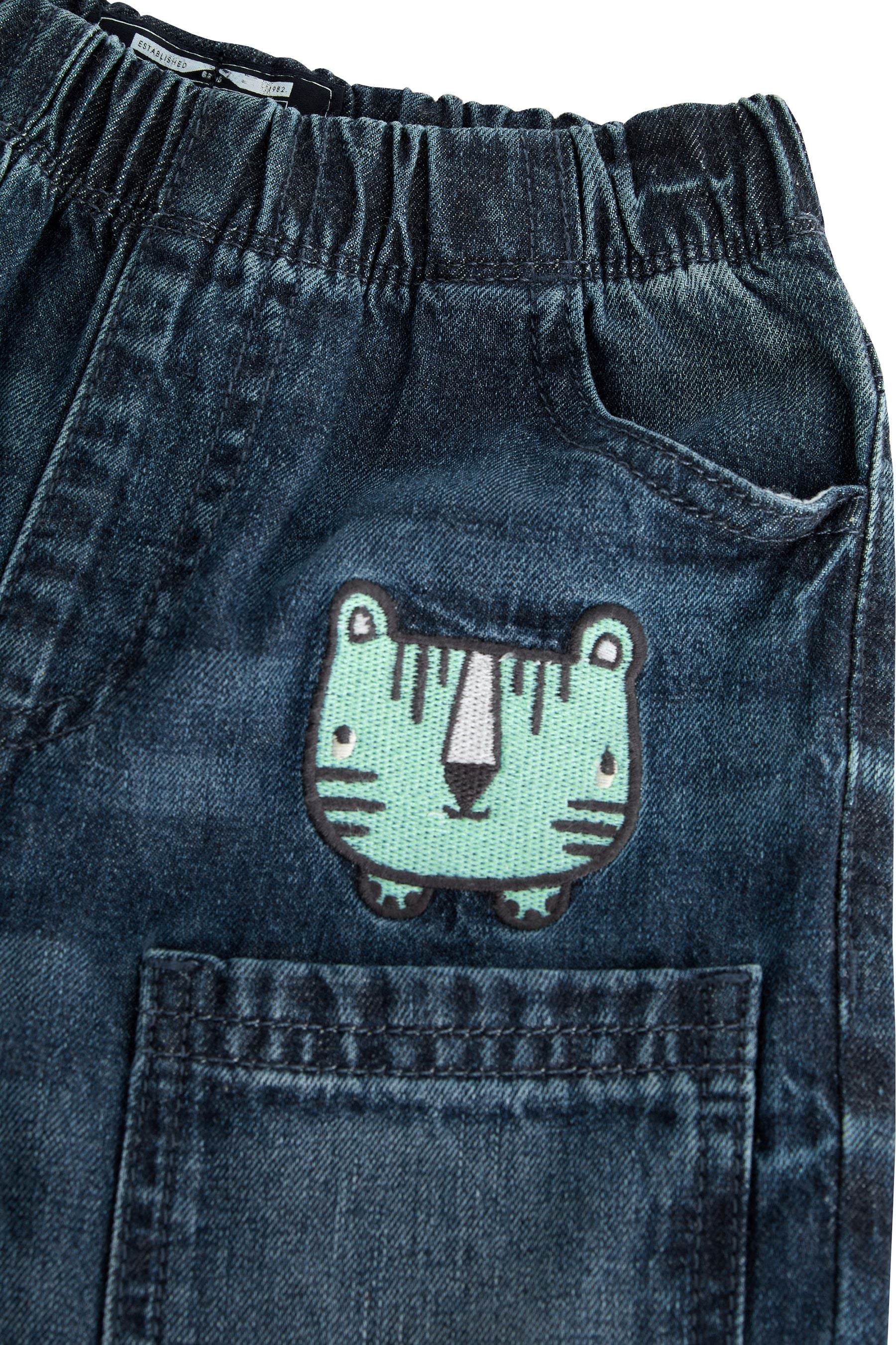 Dark Blue Character Pull-On Jeans (3mths-7yrs)