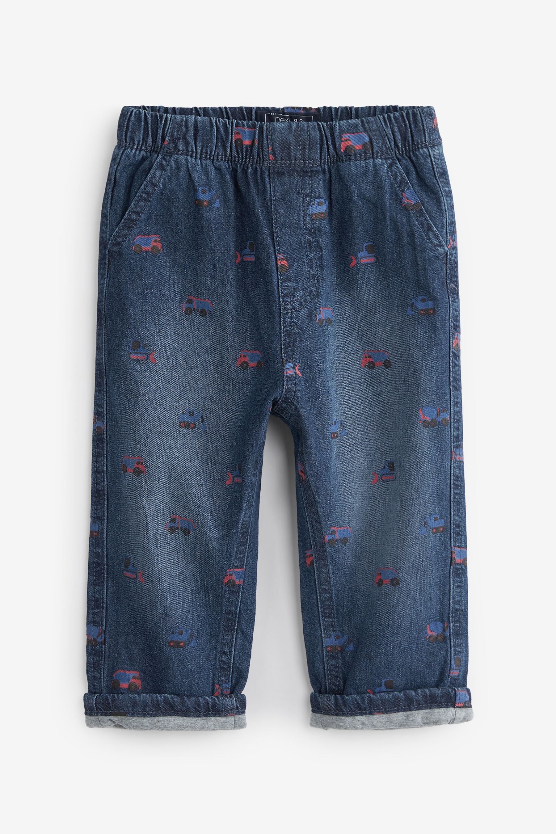 Mid Blue Transport Jersey Lined Jeans (3mths-7yrs)