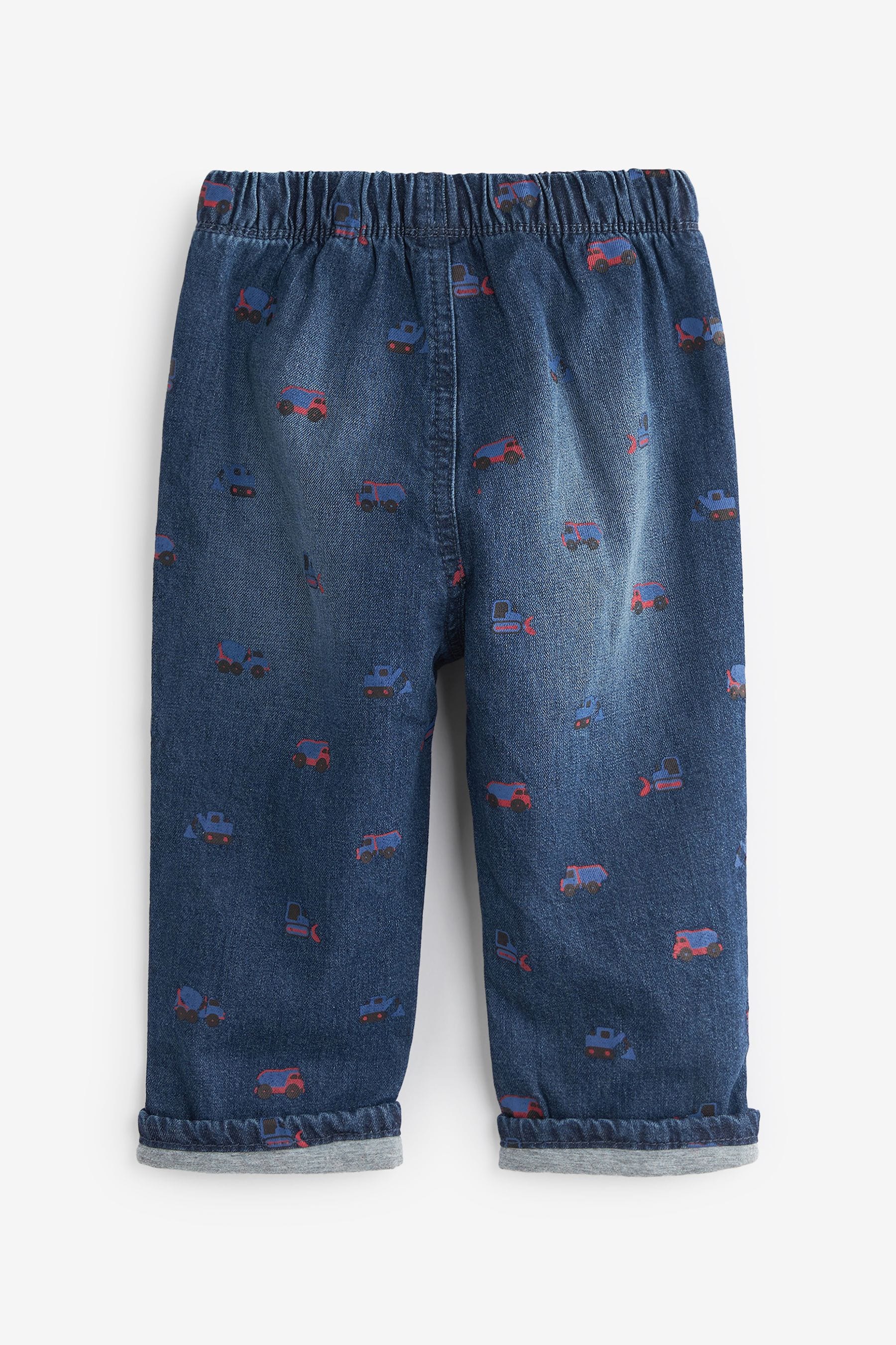 Mid Blue Transport Jersey Lined Jeans (3mths-7yrs)