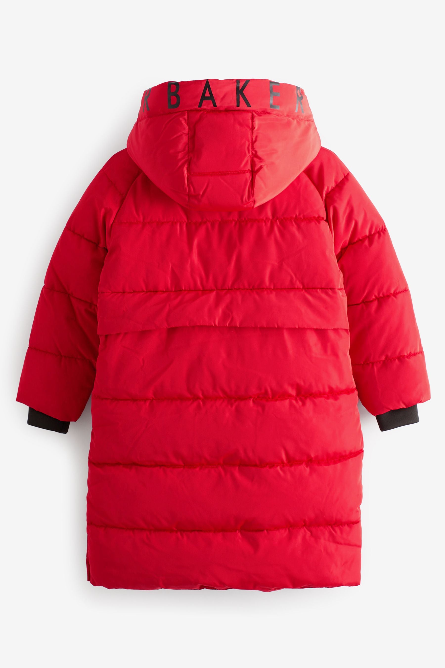 Red Baker by Ted Baker Longline Shower Resistant Coat