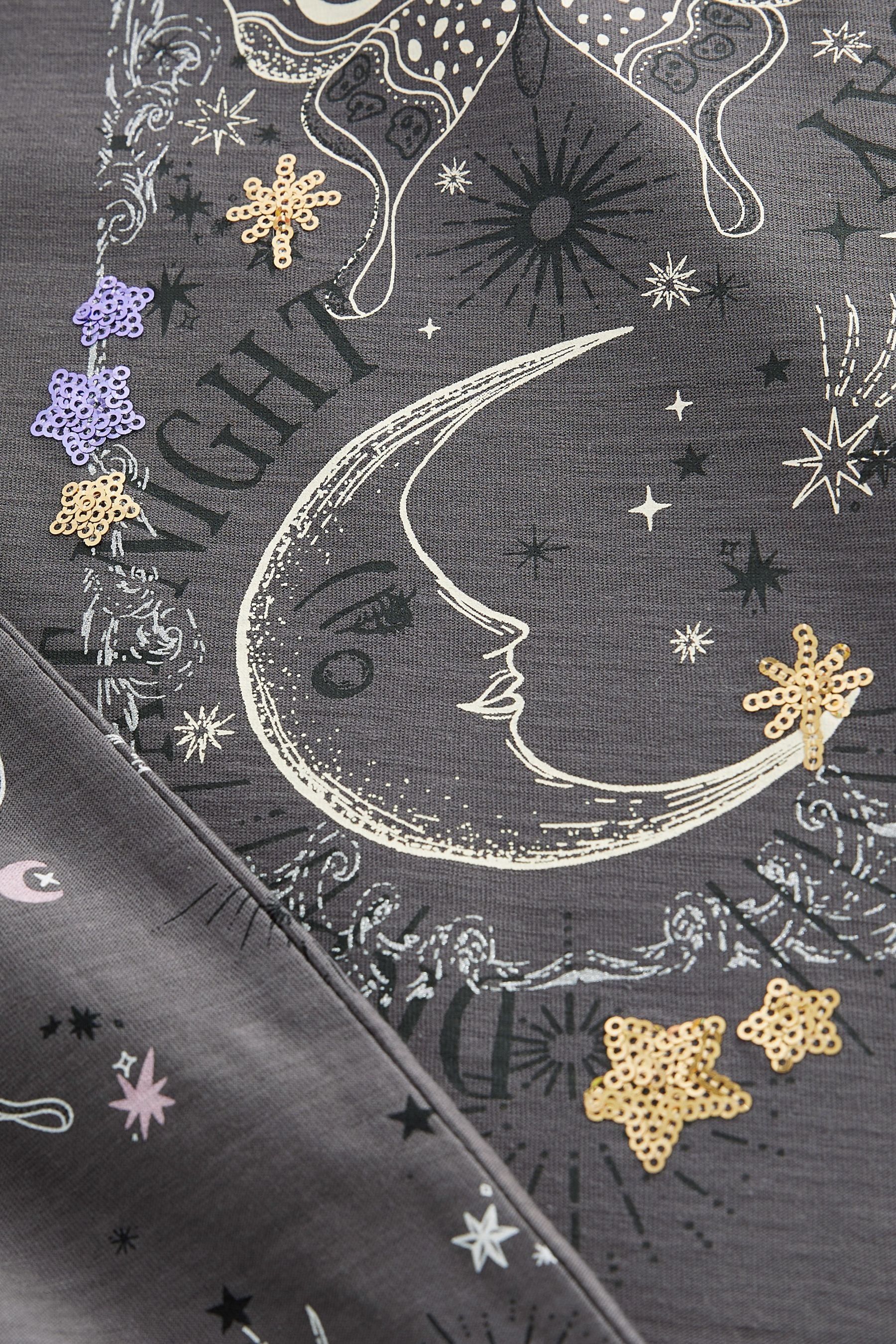 Charcoal Grey Dream at Night Pyjamas (3-16yrs)