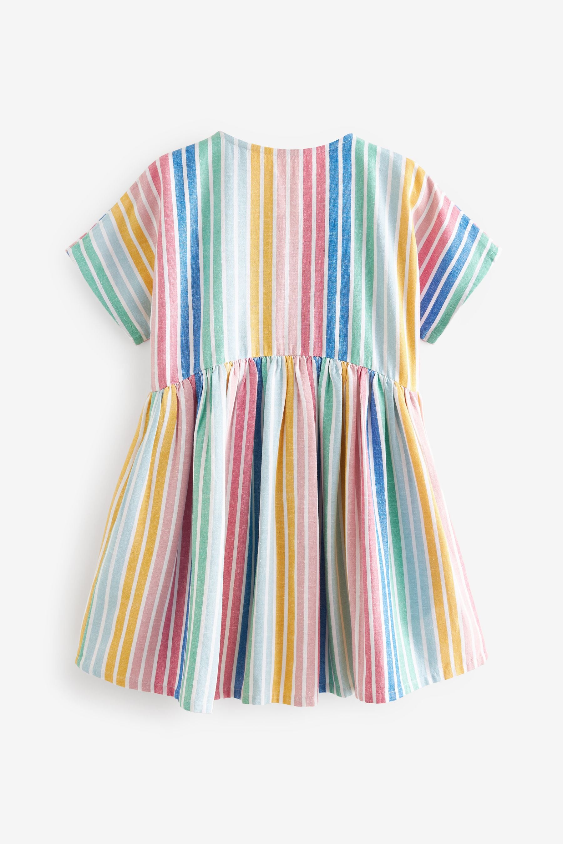 Pastel Rainbow Stripe Relaxed Dress (3-16yrs)