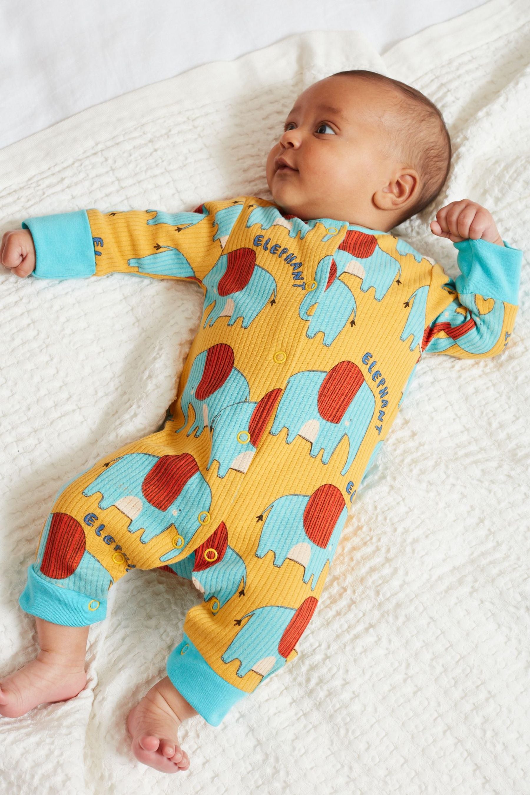 Rib Animal 3 Pack Baby Footless Sleepsuits (0mths-3yrs)