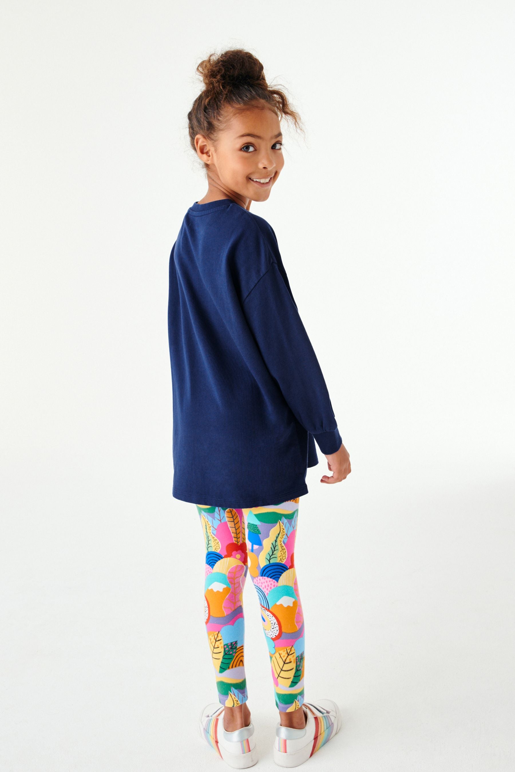 Blue Rainbow Dreams Rainbow Dreams Cuffed Long Sleeve Top & Legging Set (3-16yrs)