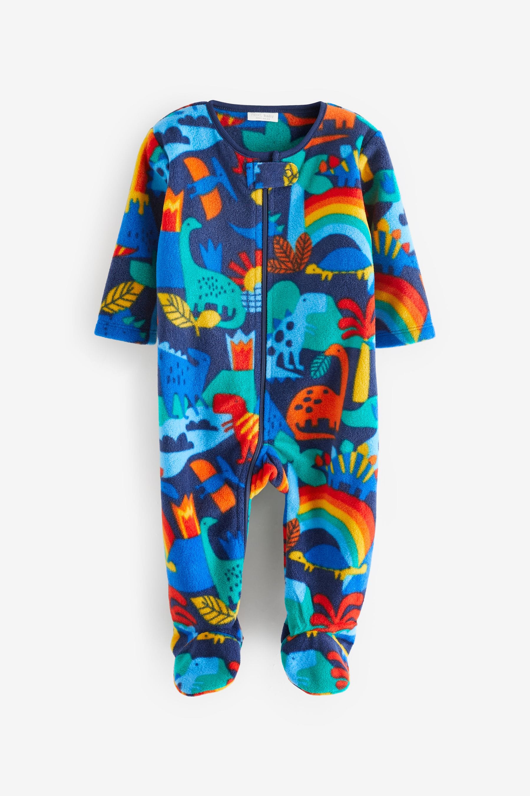 Bright Animal Baby Fleece Sleepsuit