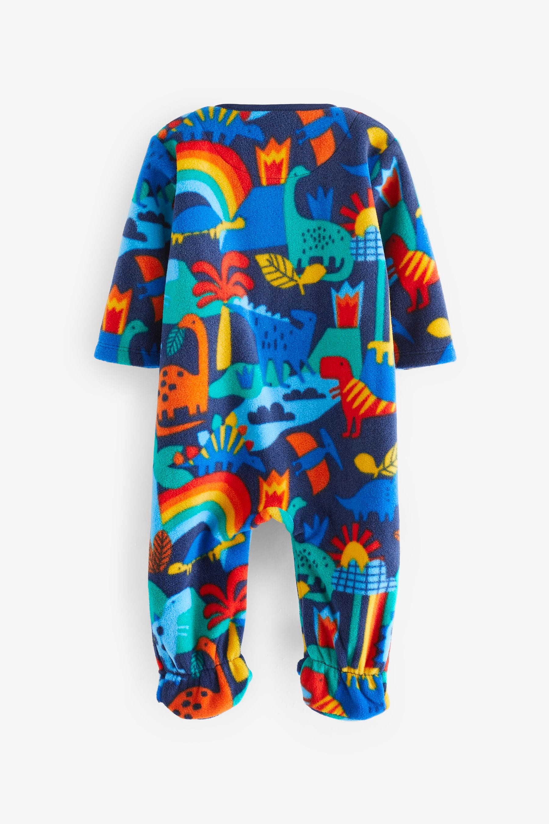 Bright Animal Baby Fleece Sleepsuit