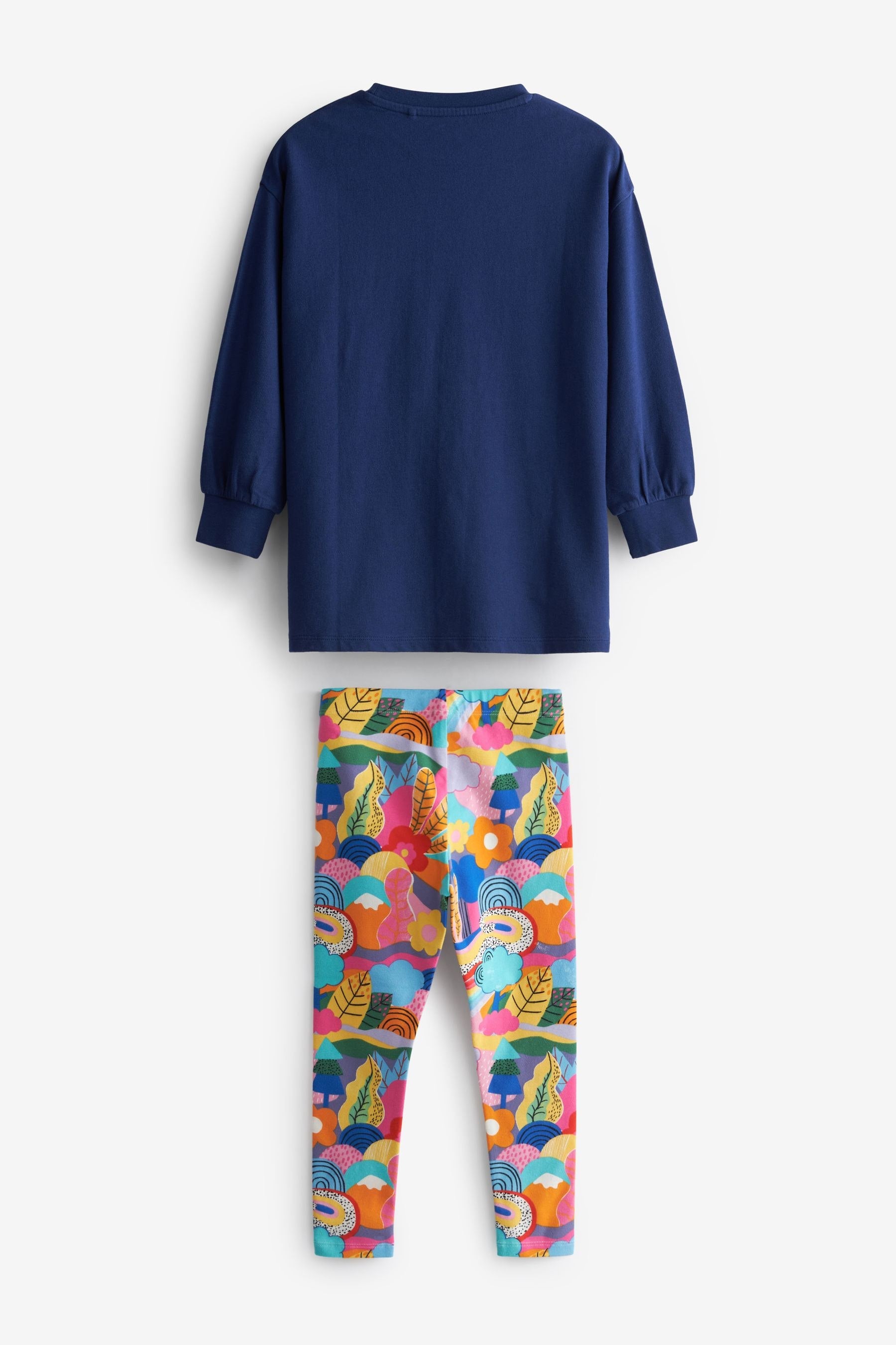 Blue Rainbow Dreams Rainbow Dreams Cuffed Long Sleeve Top & Legging Set (3-16yrs)