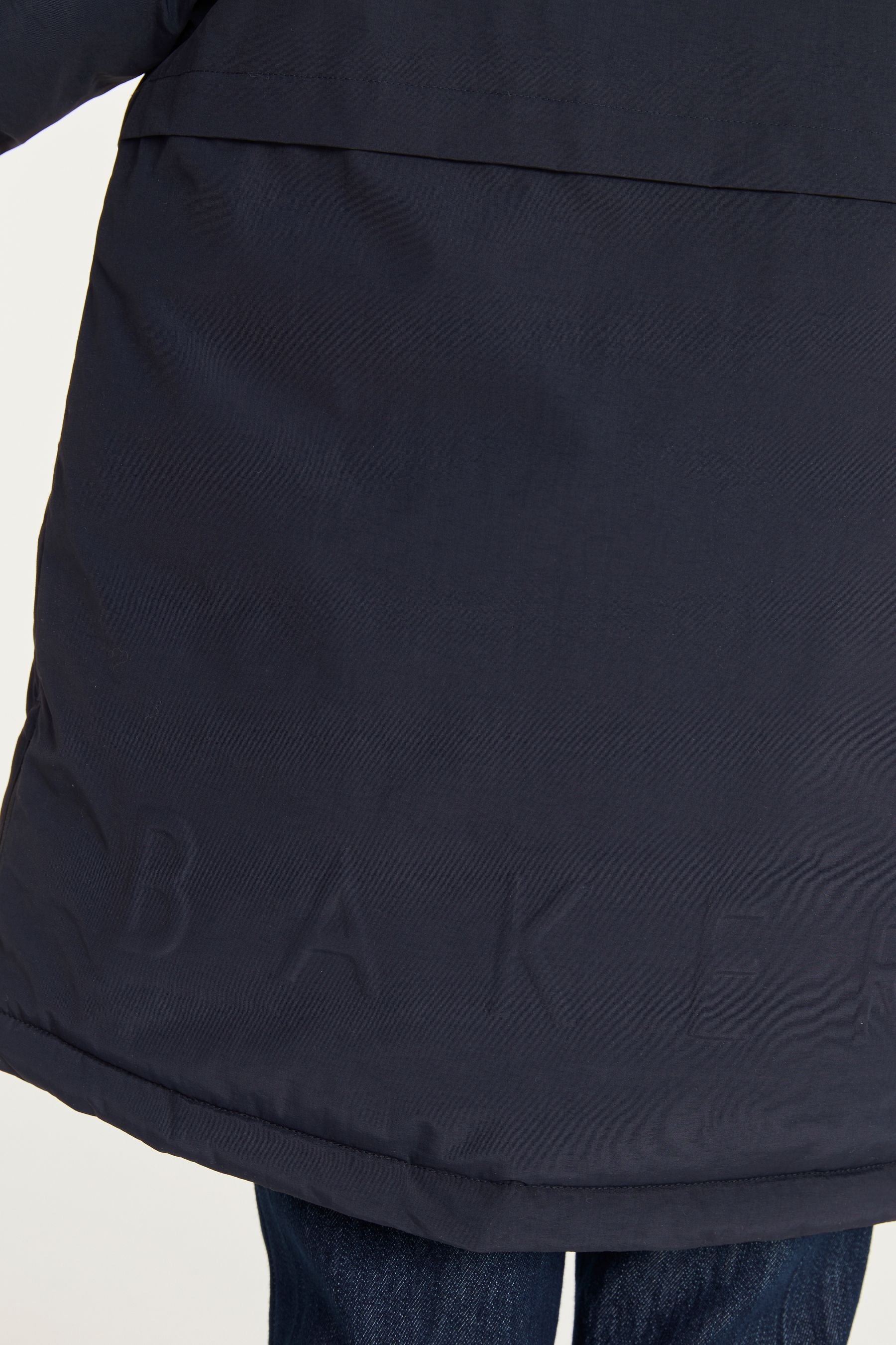 Navy Baker by Ted Baker Shower Resistant Navy Parka Coat