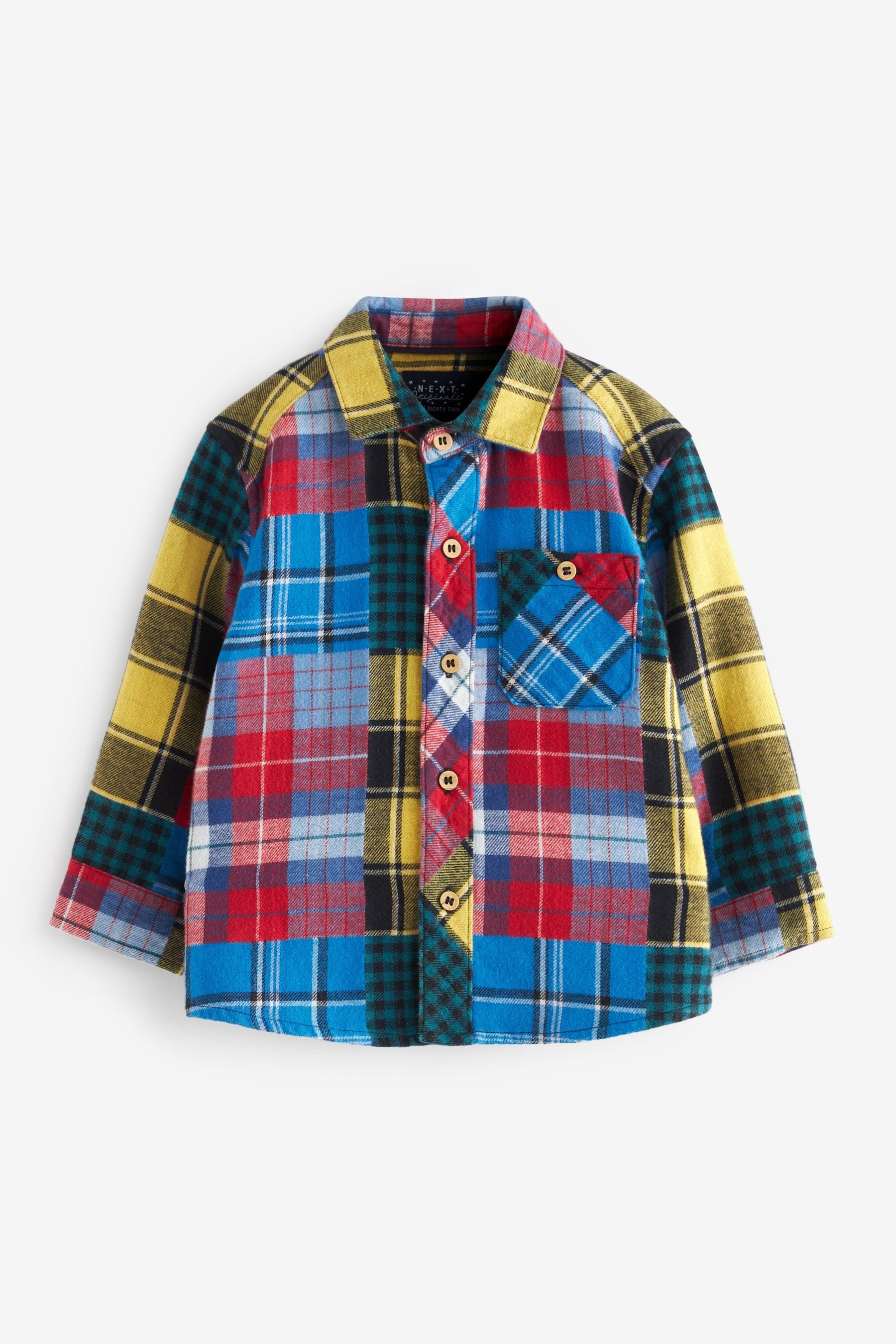 Red/Blue/Yellow Long Sleeve Check Shirt (3mths-7yrs)