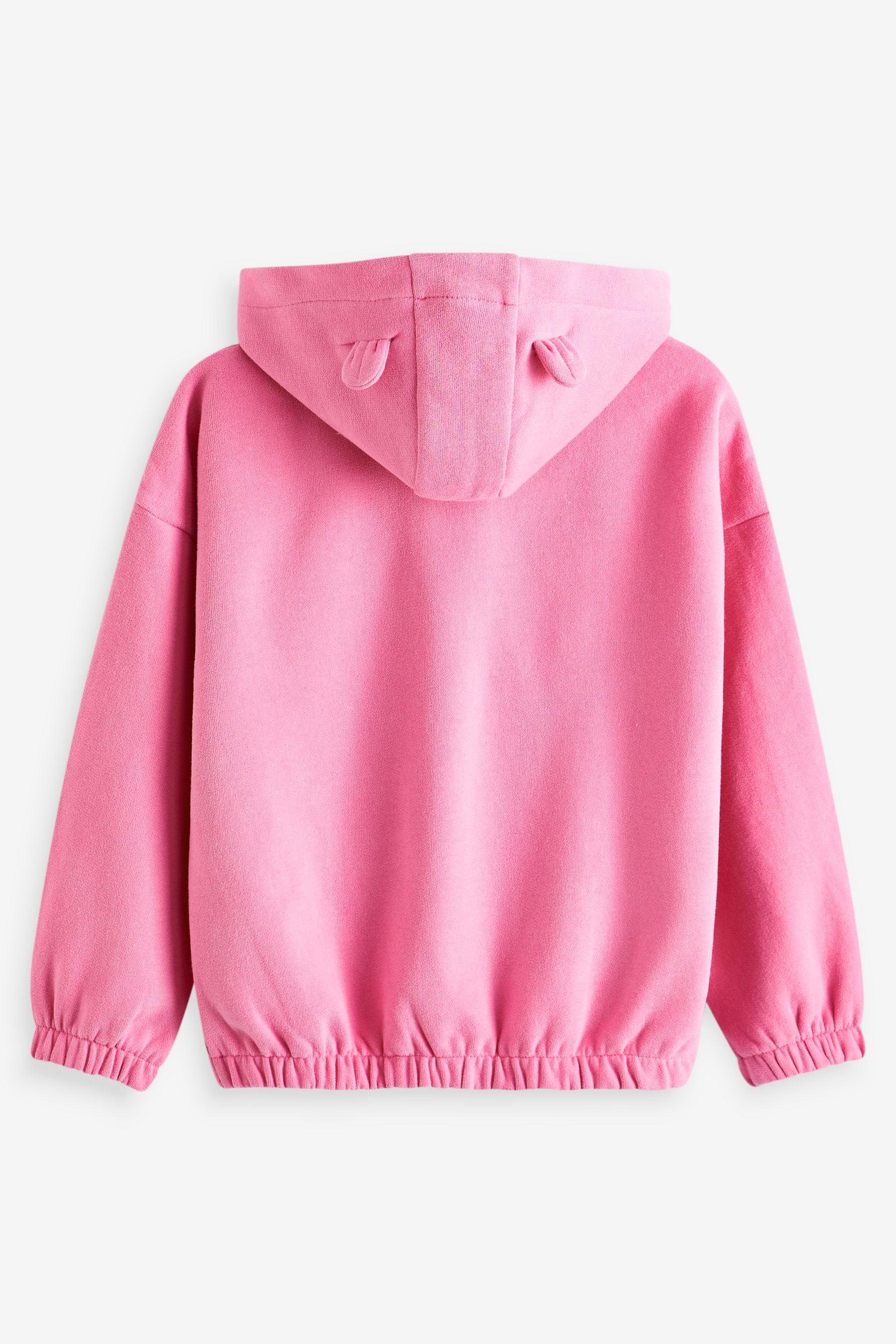 Bright Pink Zip Through Hoodie (3mths-7yrs)