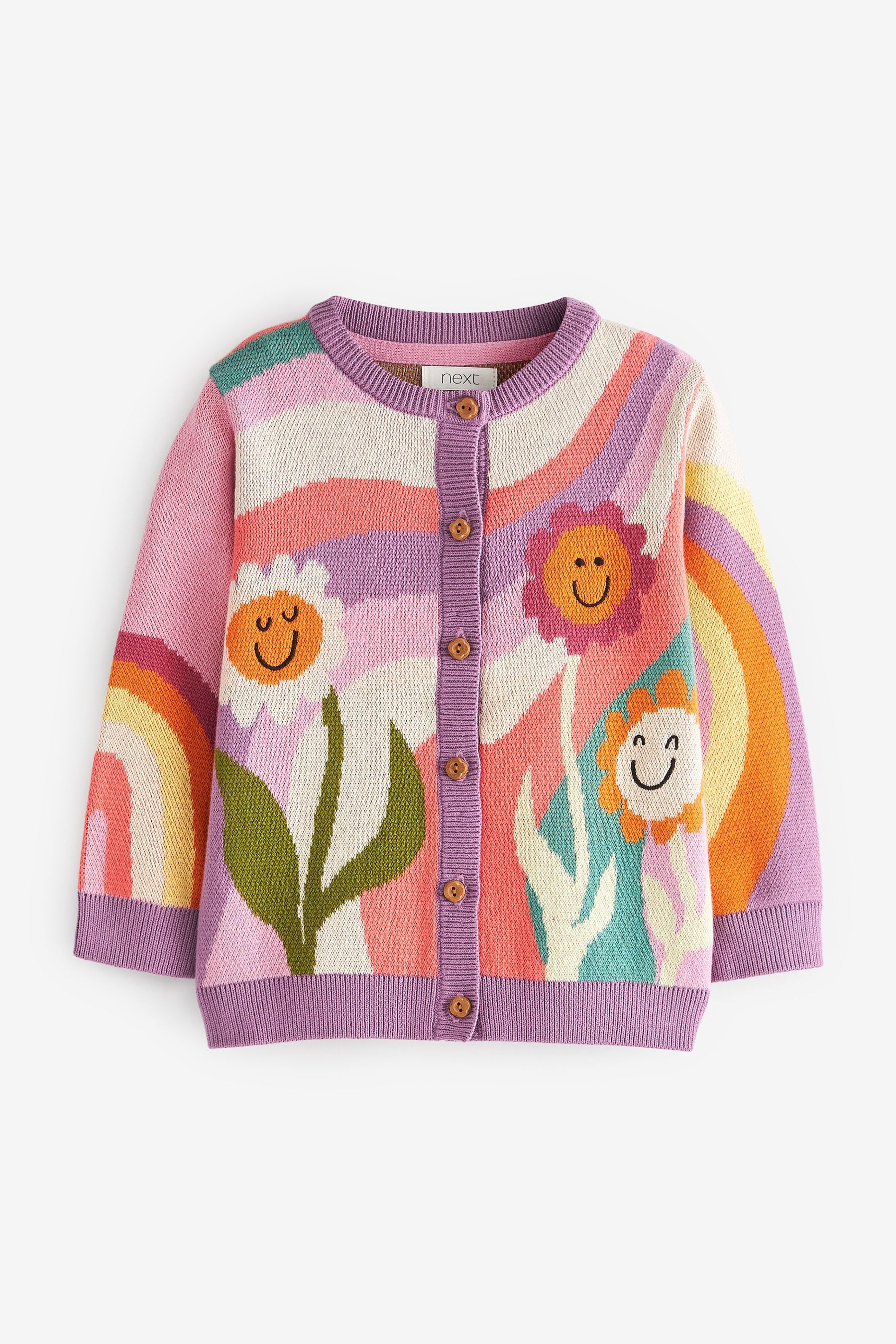 Purple Character Cardigan (3mths-7yrs)