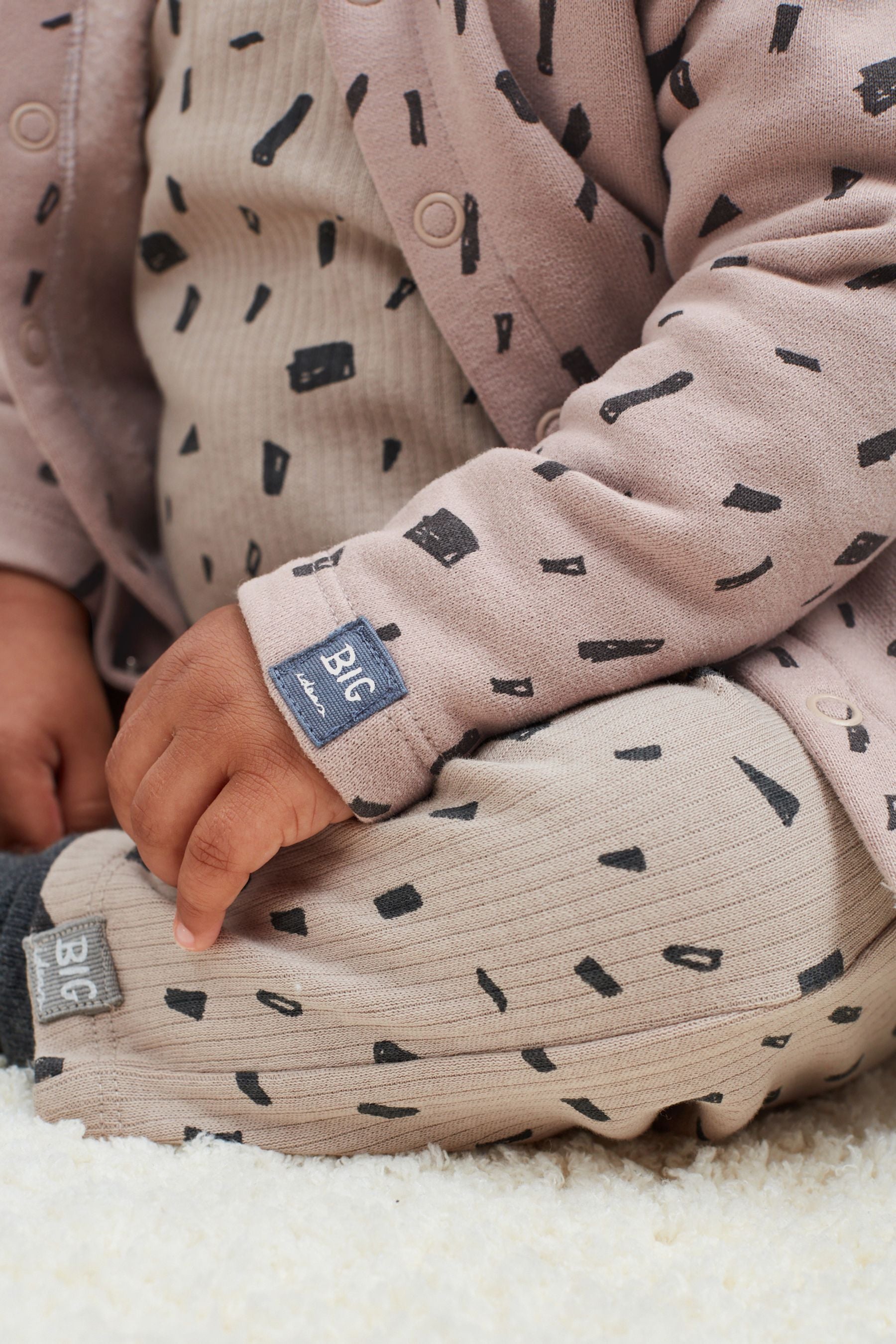 Grey Printed Lightweight Jersey Baby Jacket (0mths-3yrs)