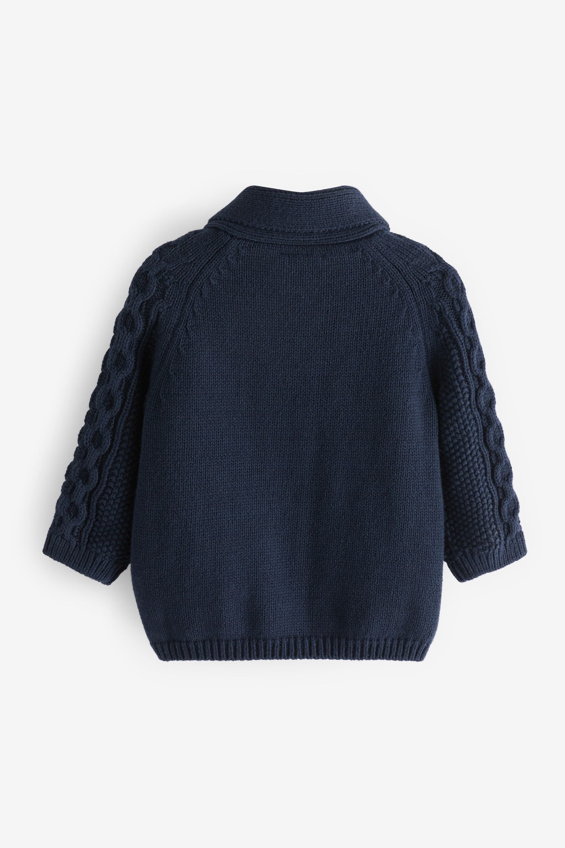 Navy Blue Baby Shawl Cardigan (0mths-2yrs)