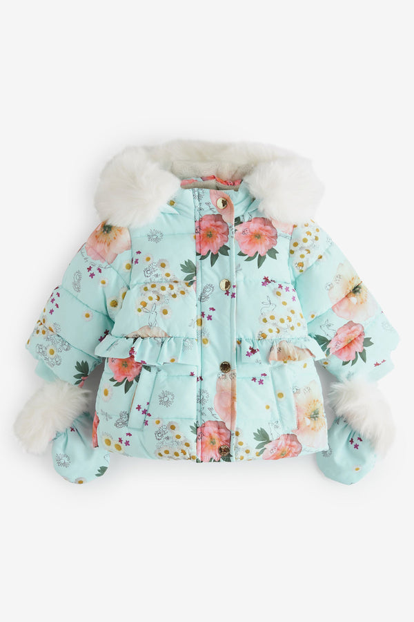 Mint Green Baker by Ted Baker Mint Green Floral Coat