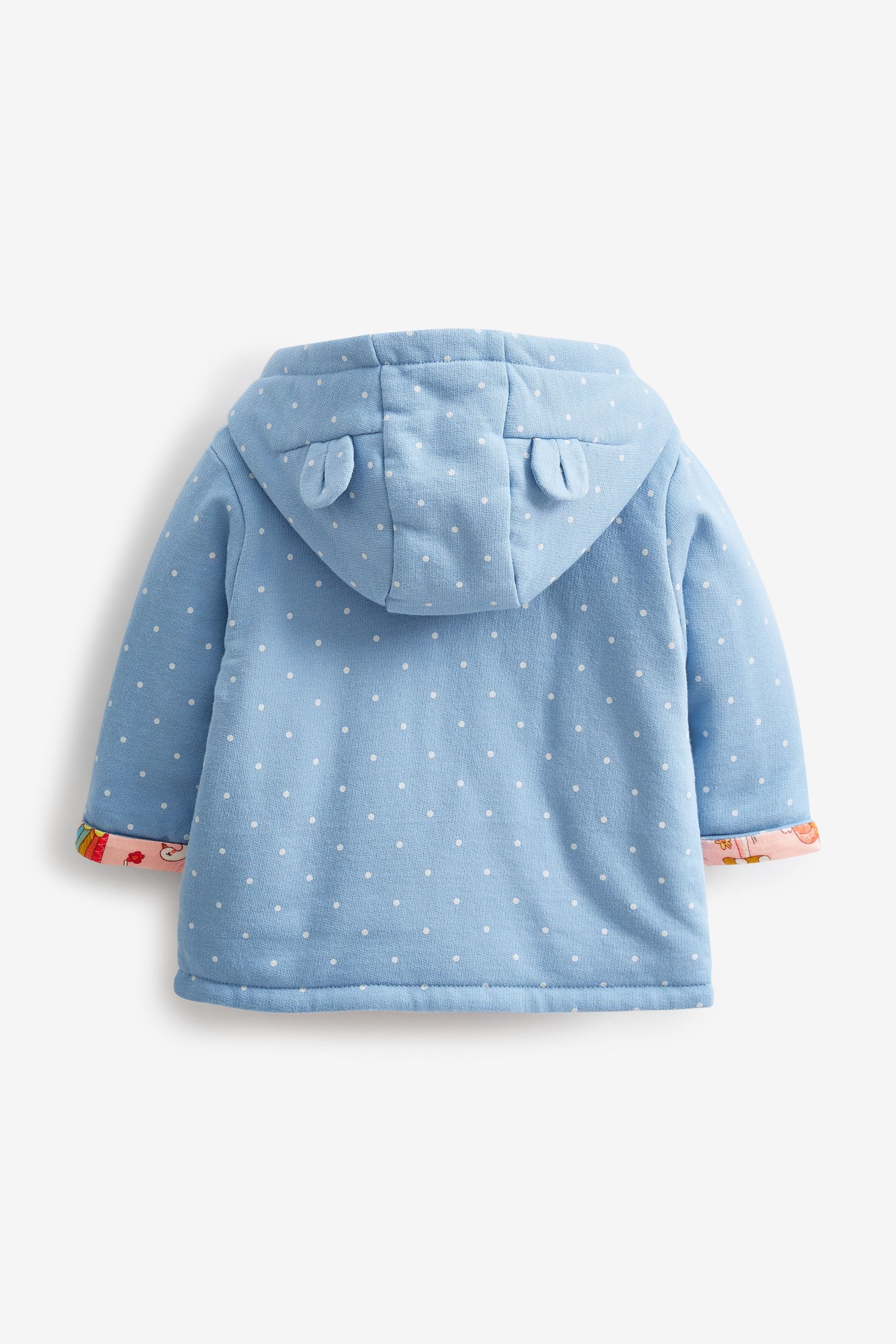 Blue Wrap Jersey Character Baby Jacket (0mths-2yrs)