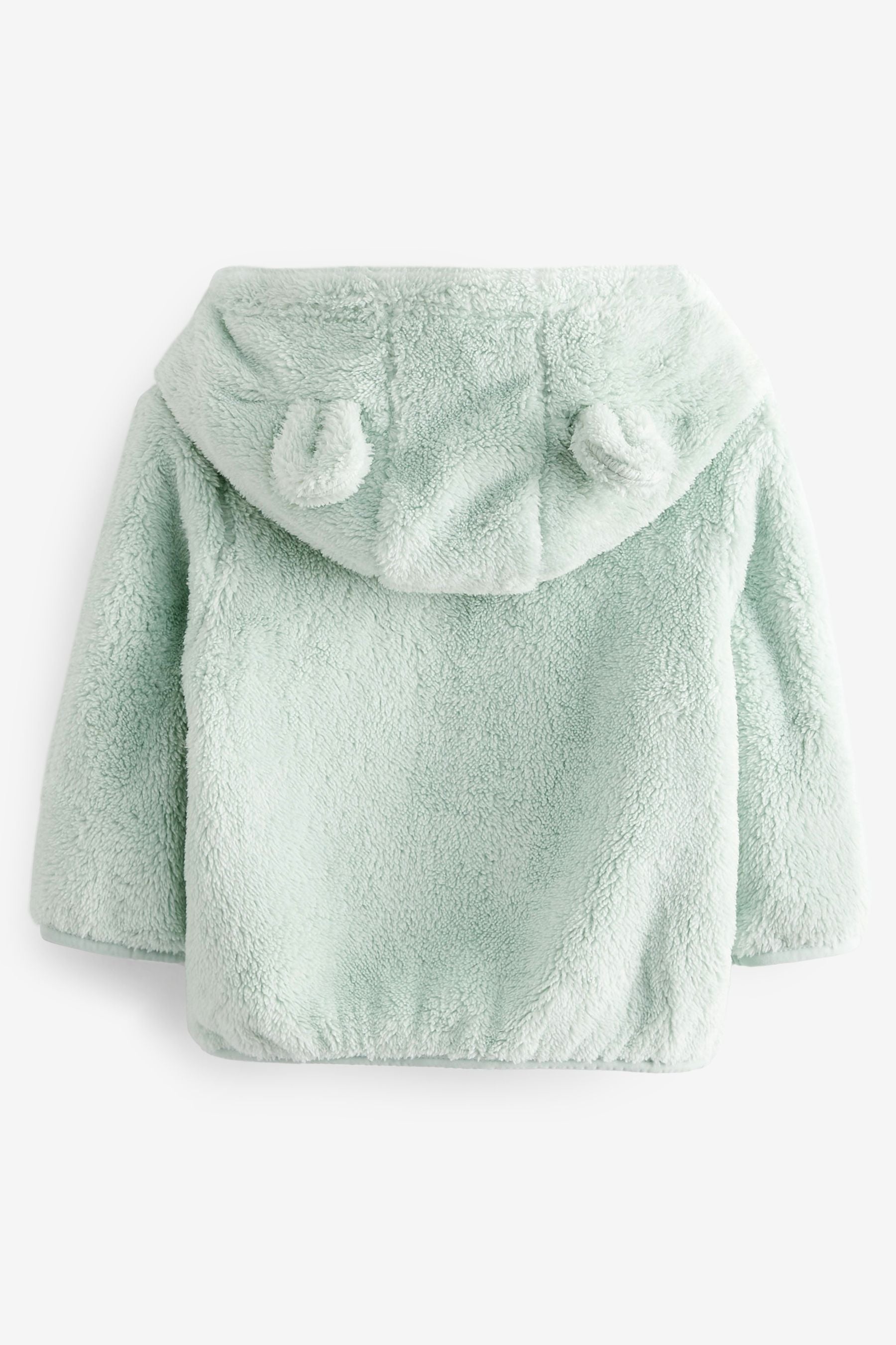 Mint Green Cosy Fleece Bear Baby Jacket