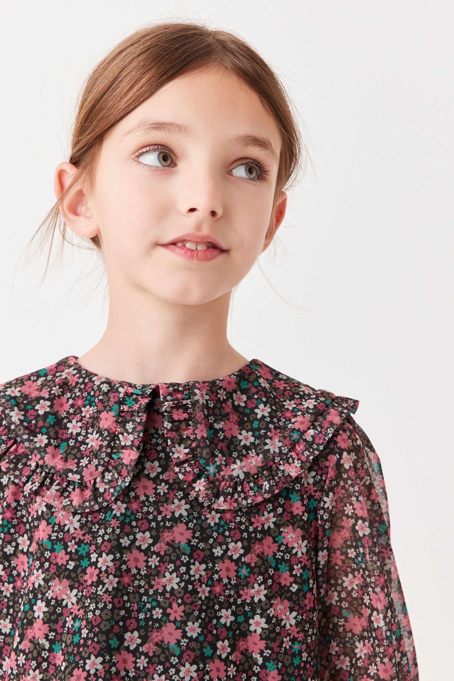 Multi Ditsy Floral Collar Blouse (3-16yrs)