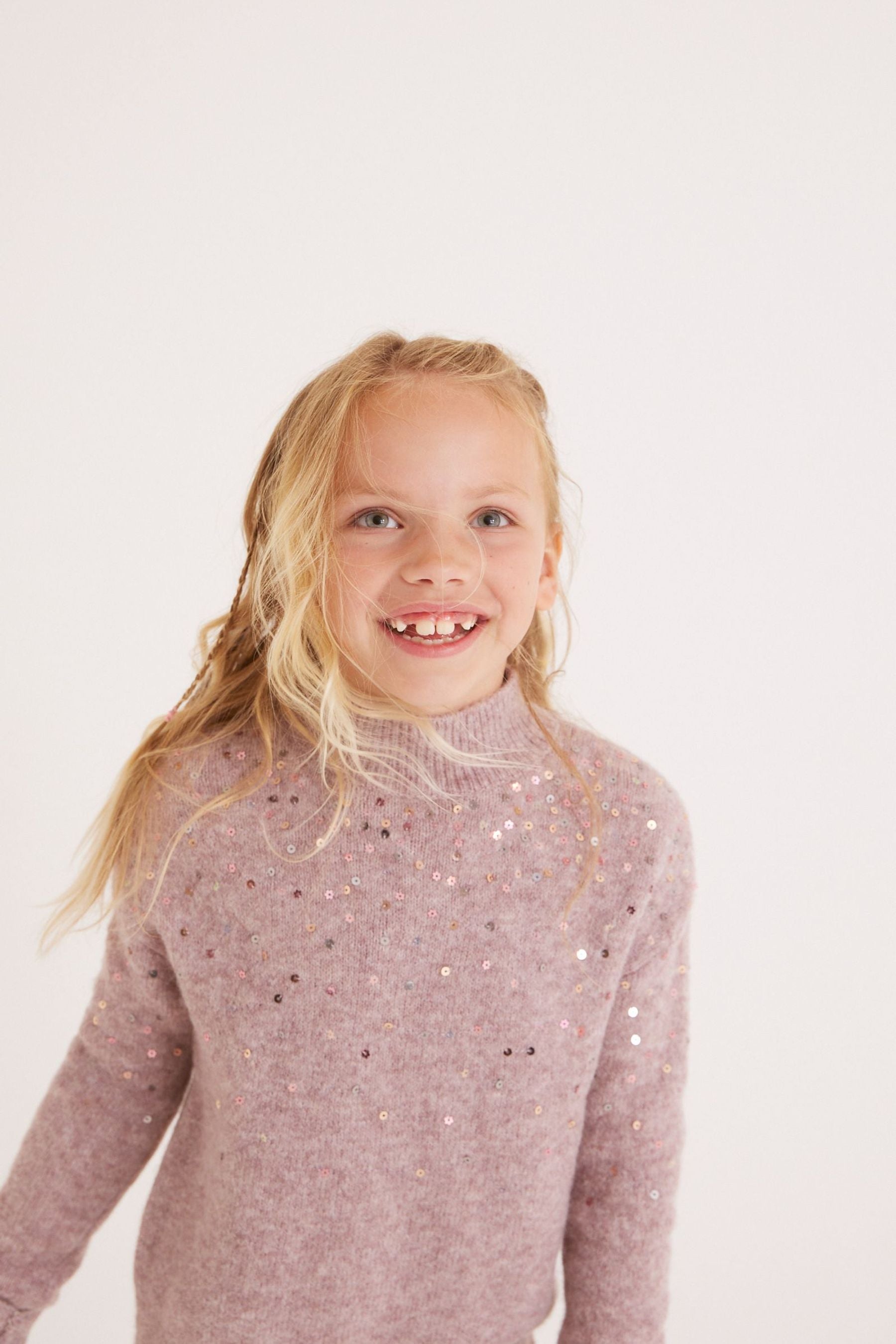 Pink Sequin Jumper (3-16yrs)