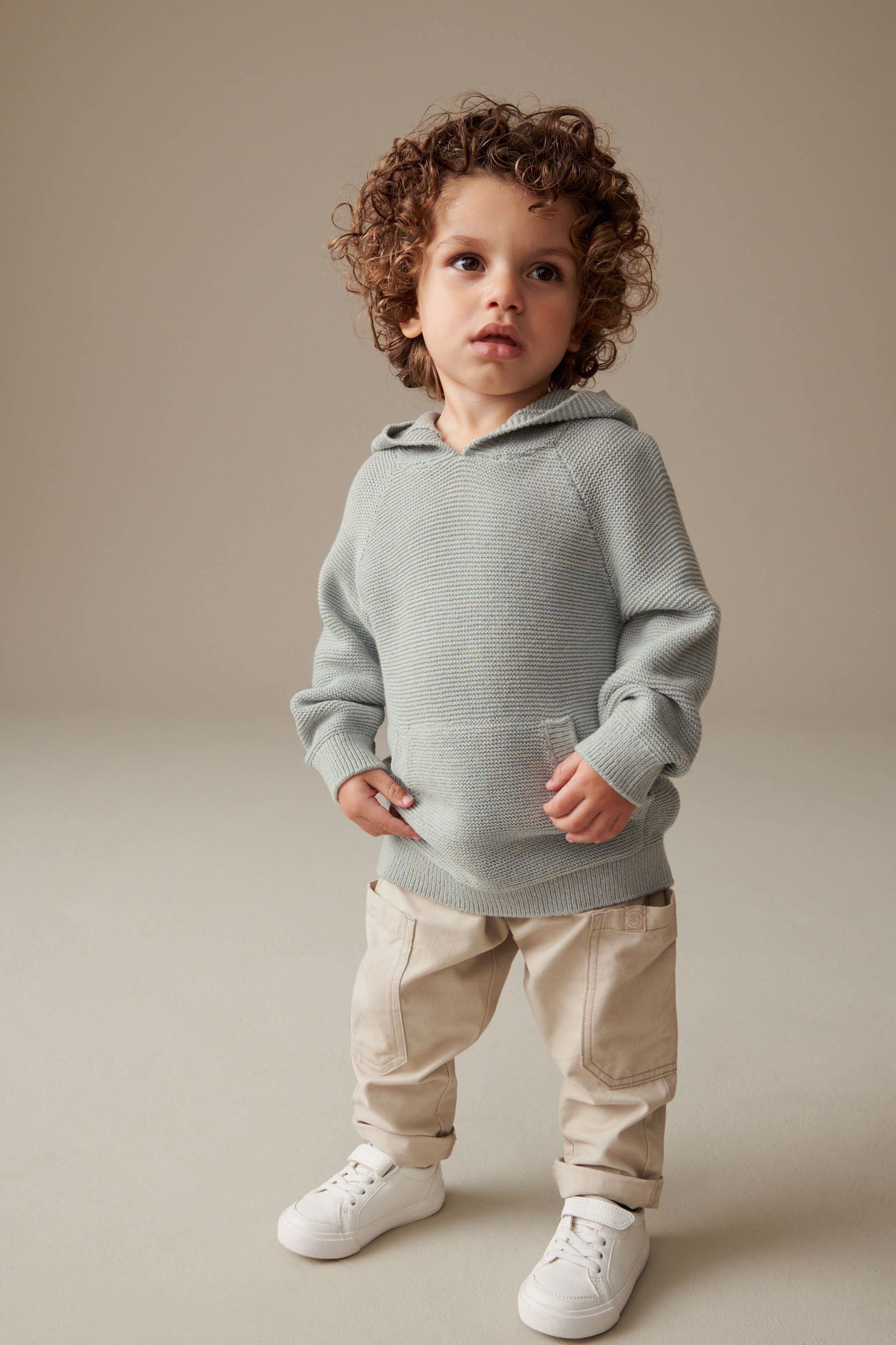 Grey Slouchy Hoodie (3mths-7yrs)