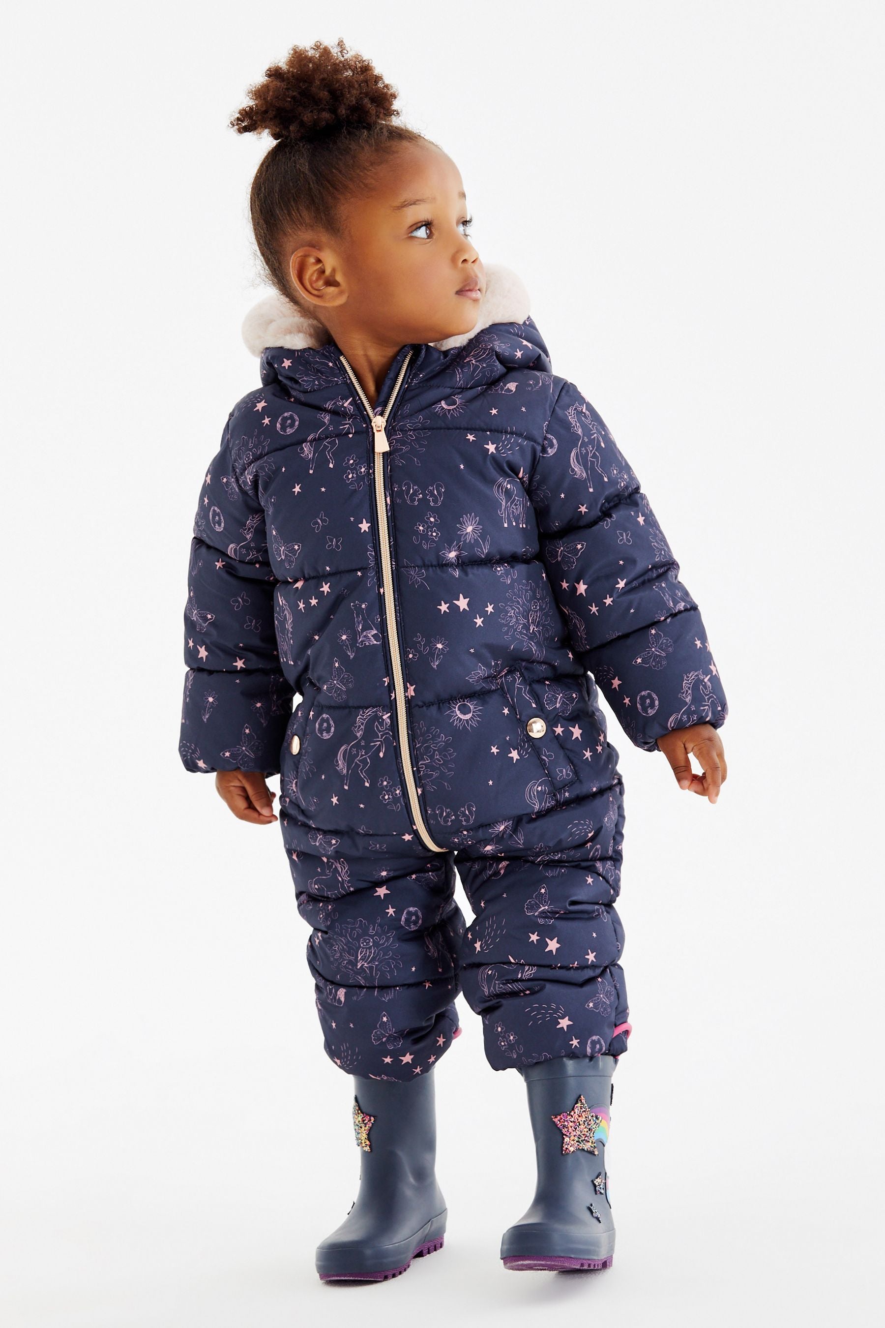 Navy Blue Shower Resistant Snow Suit (3mths-7yrs)