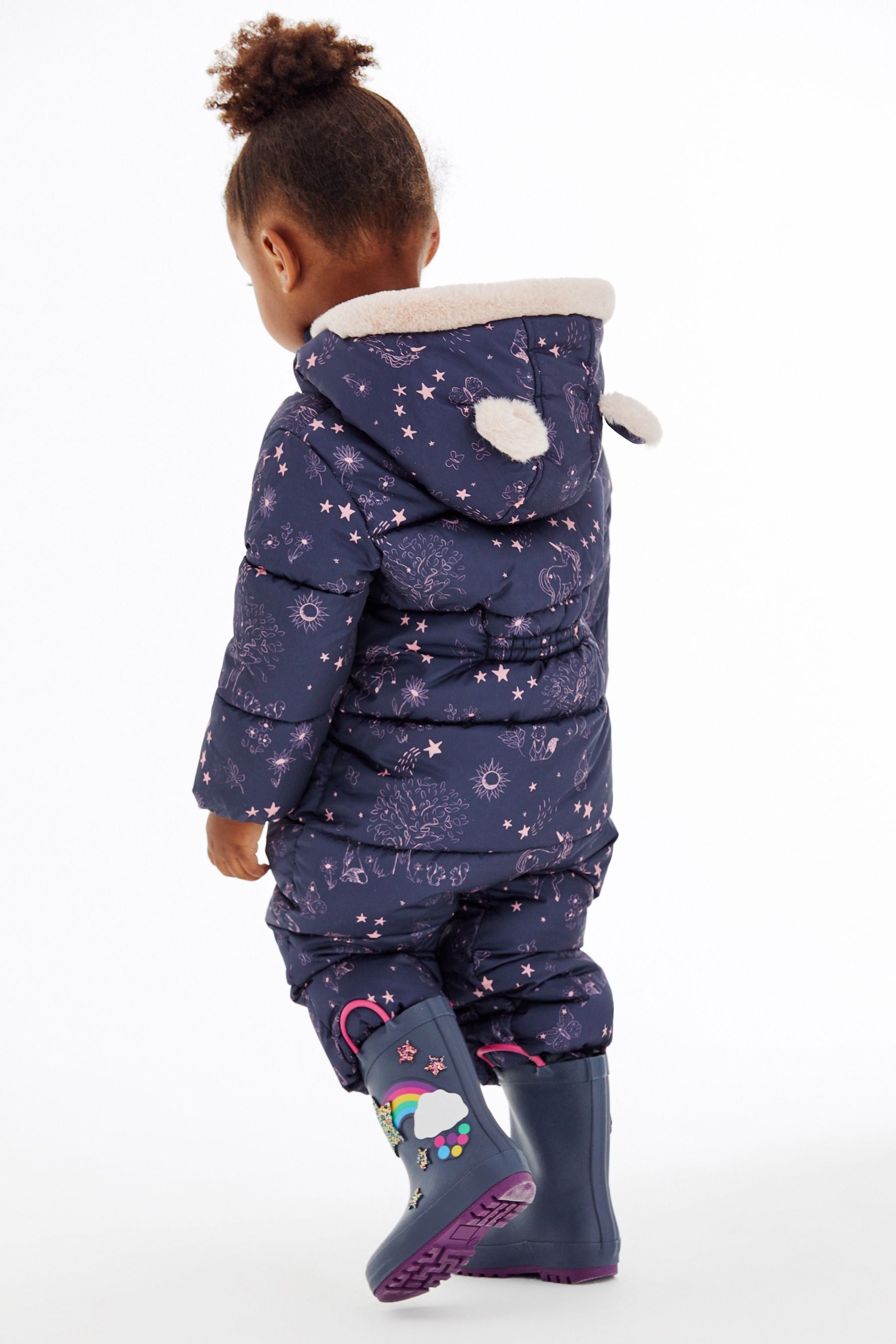 Navy Blue Shower Resistant Snow Suit (3mths-7yrs)