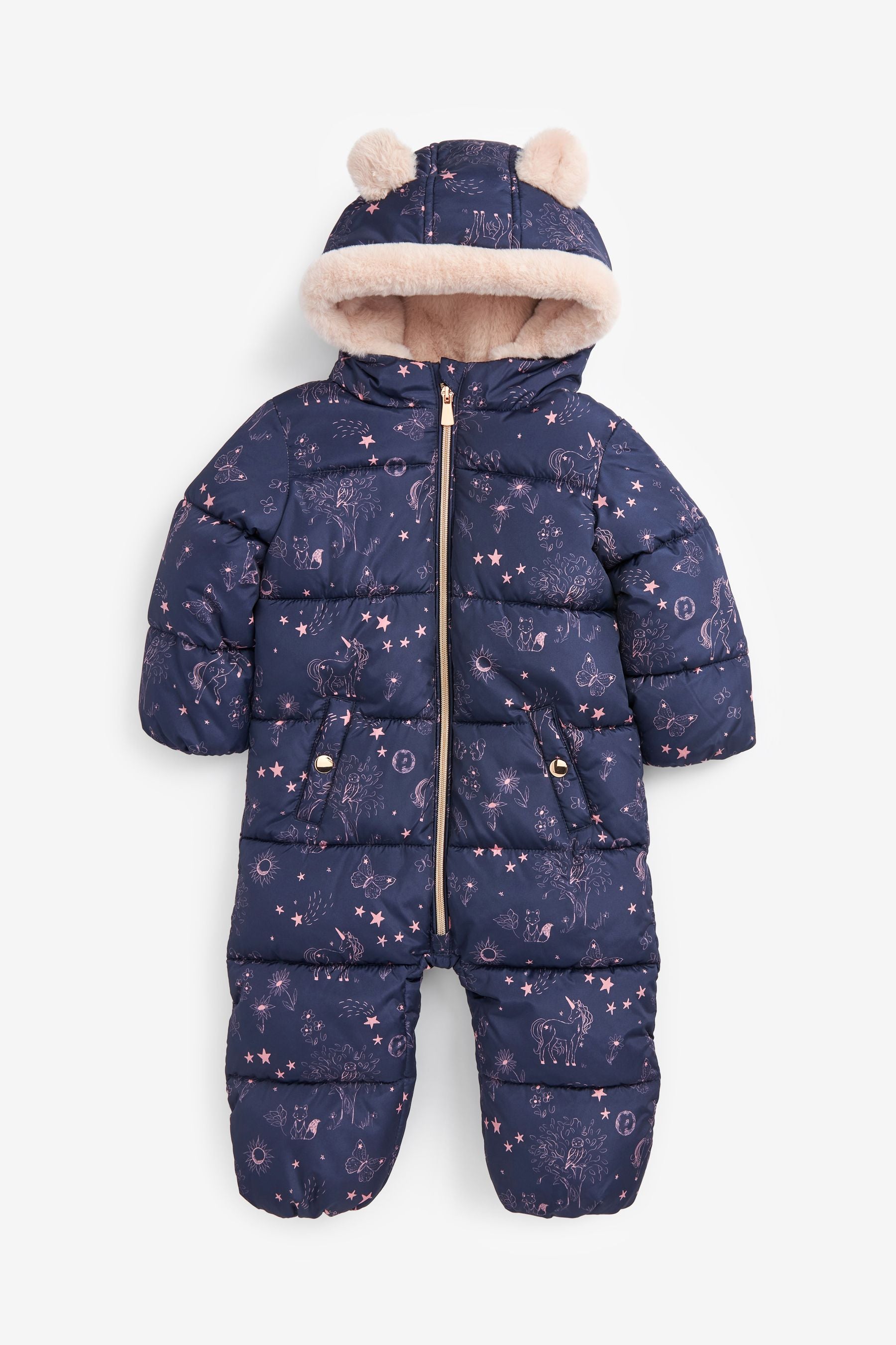 Navy Blue Shower Resistant Snow Suit (3mths-7yrs)