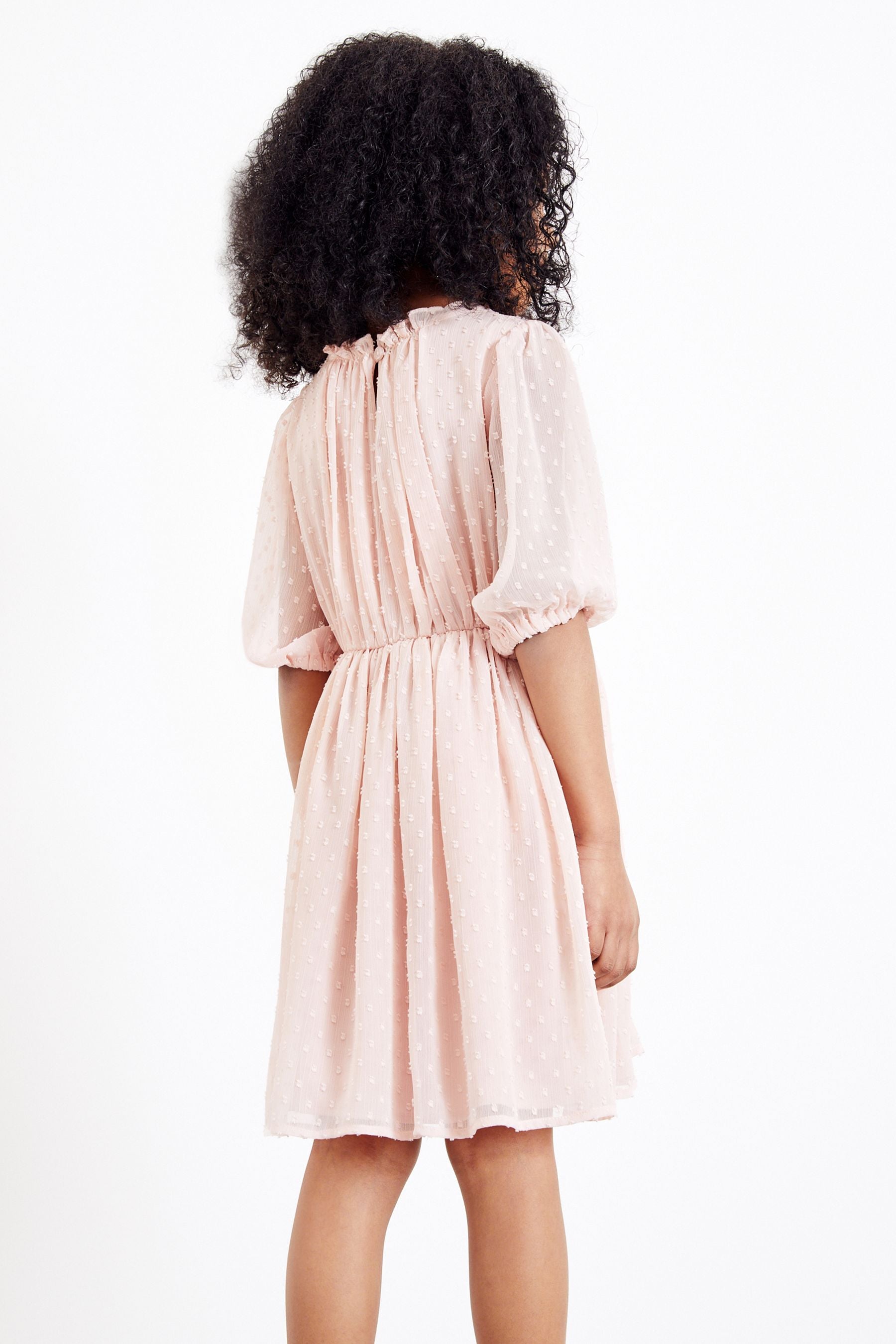 Pink Chiffon Corsage Dress (3-16yrs)