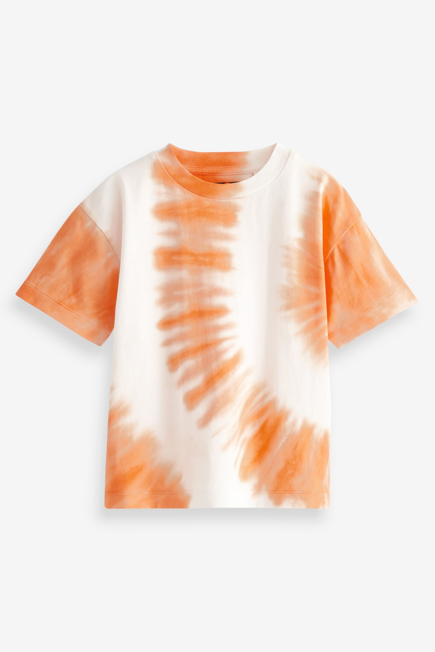 Orange Tie Dye / Dip Dye Colourblock T-Shirt (3mths-7yrs)