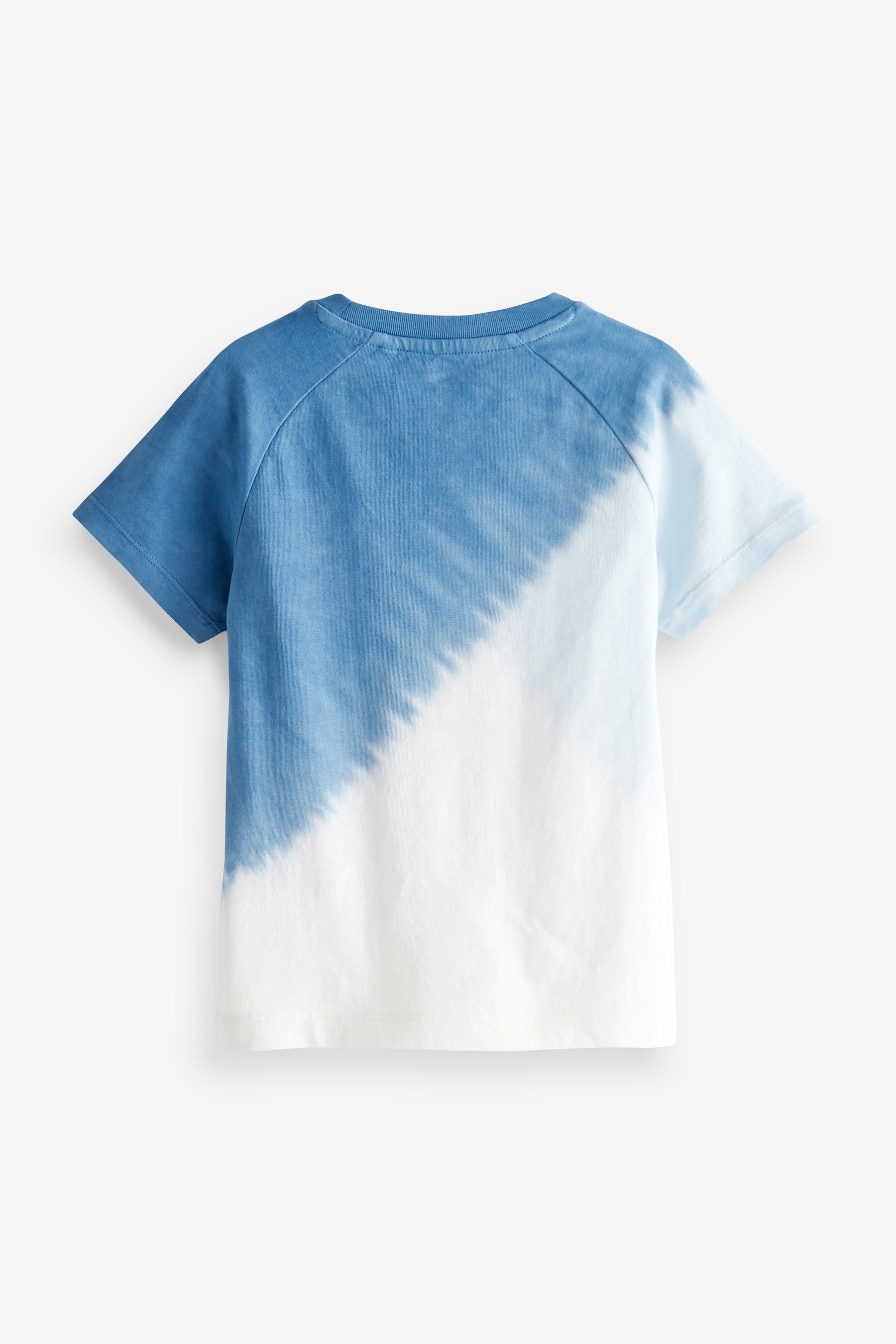 Blue Tie Dye / Dip Dye Colourblock T-Shirt (3mths-7yrs)