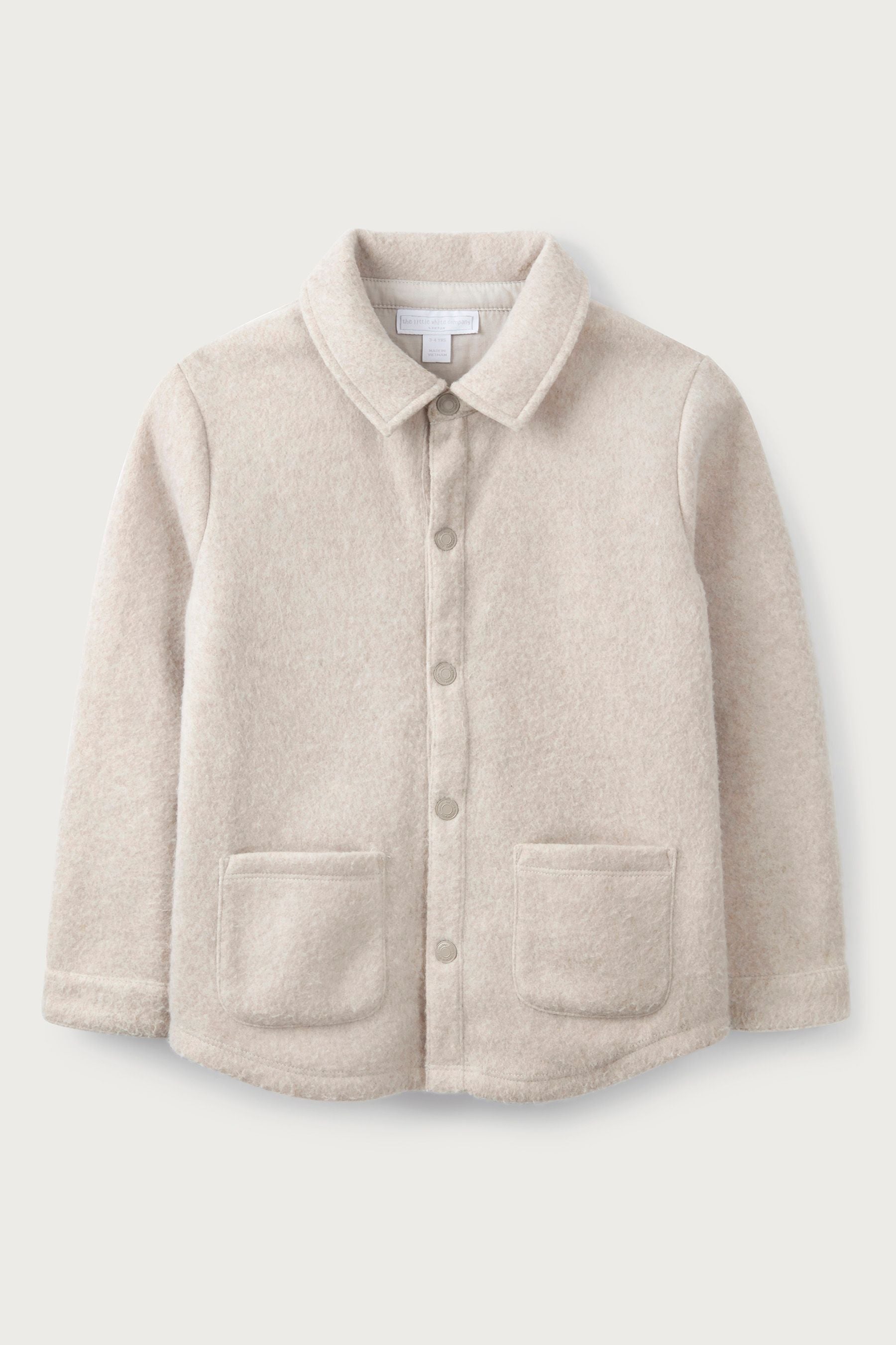 The White Company Toddler Grey Fleece Shacket