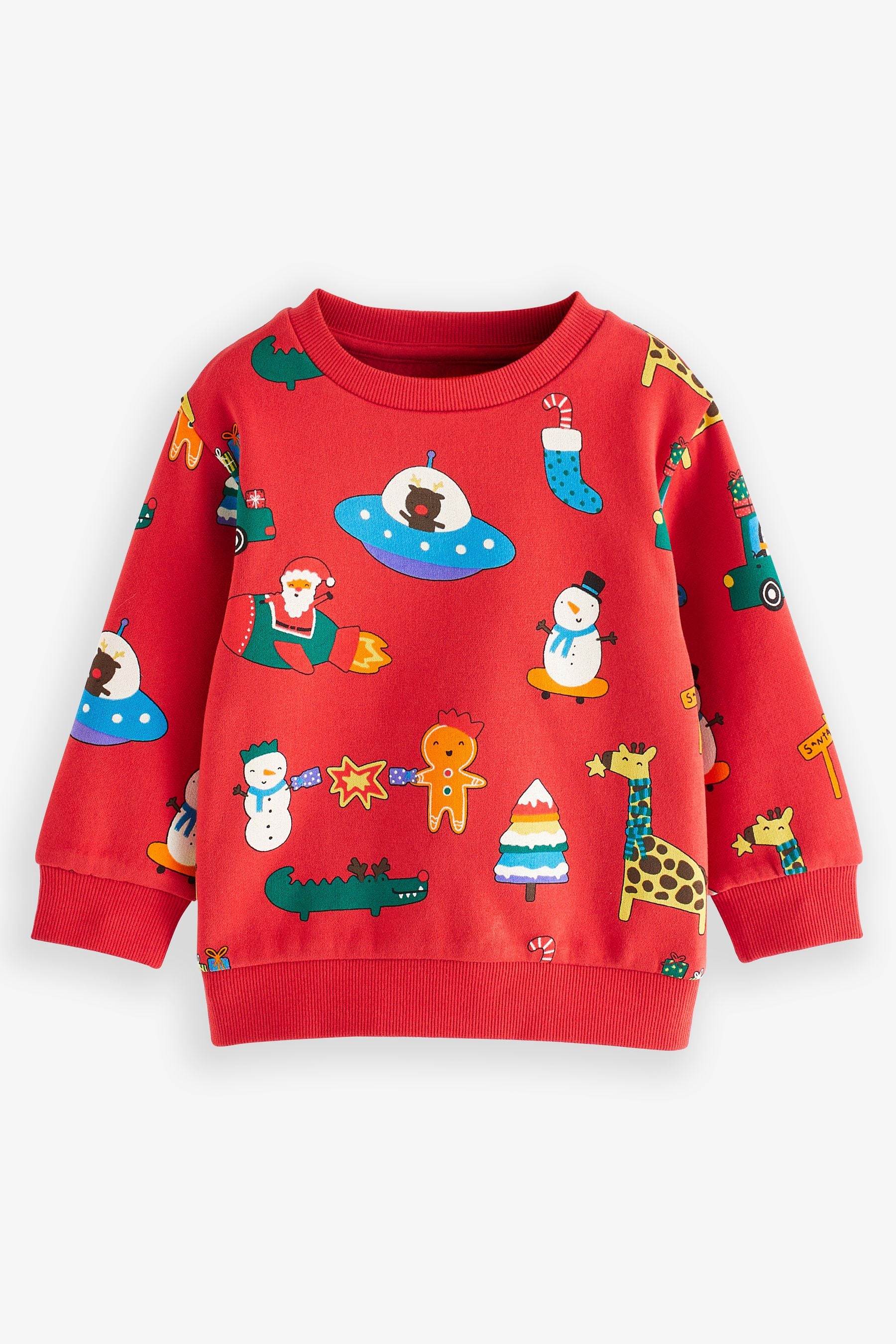 Red Christmas Sweatshirt (3mths-7yrs)