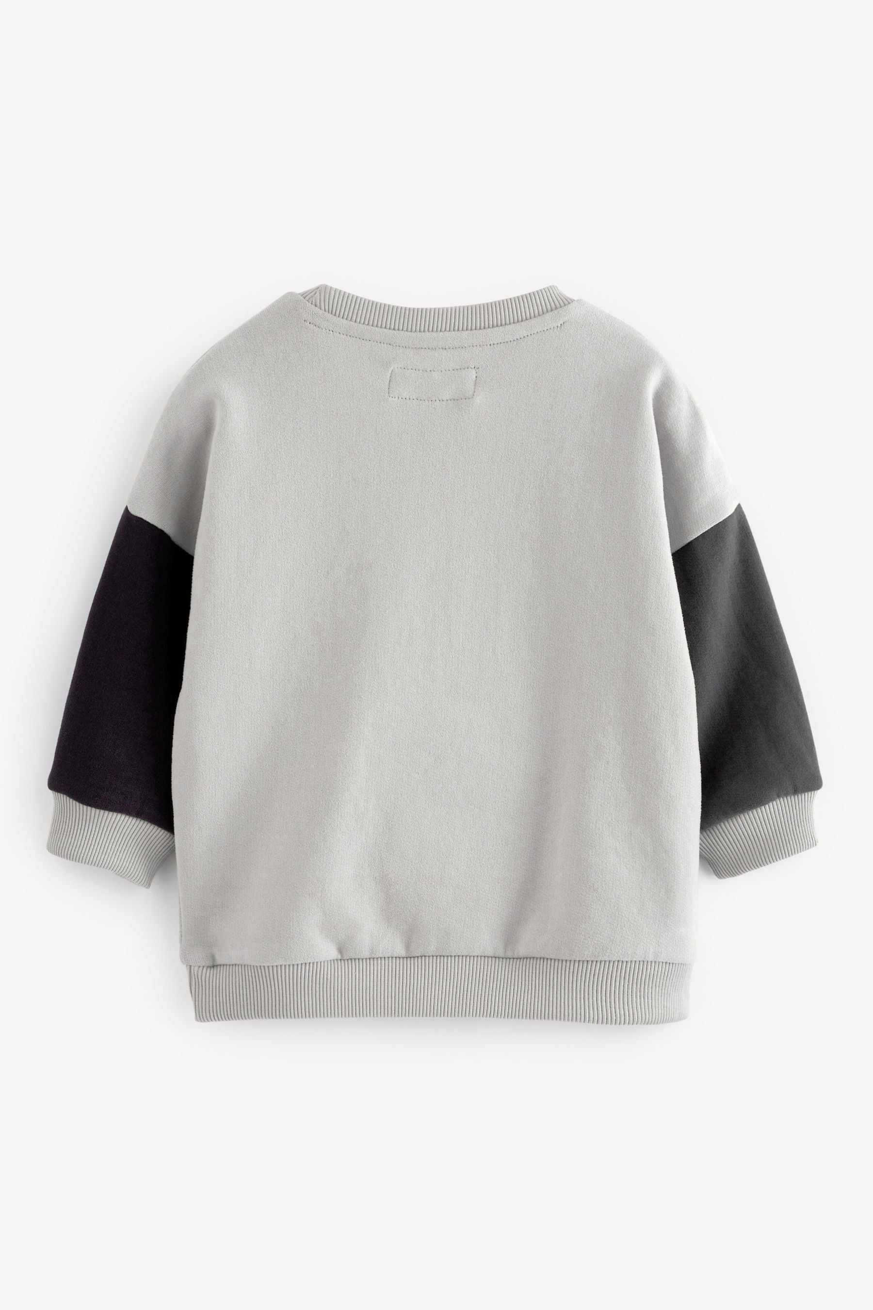 Monochrome Smile Boucl Crew Neck Sweatshirt (3mths-7yrs)