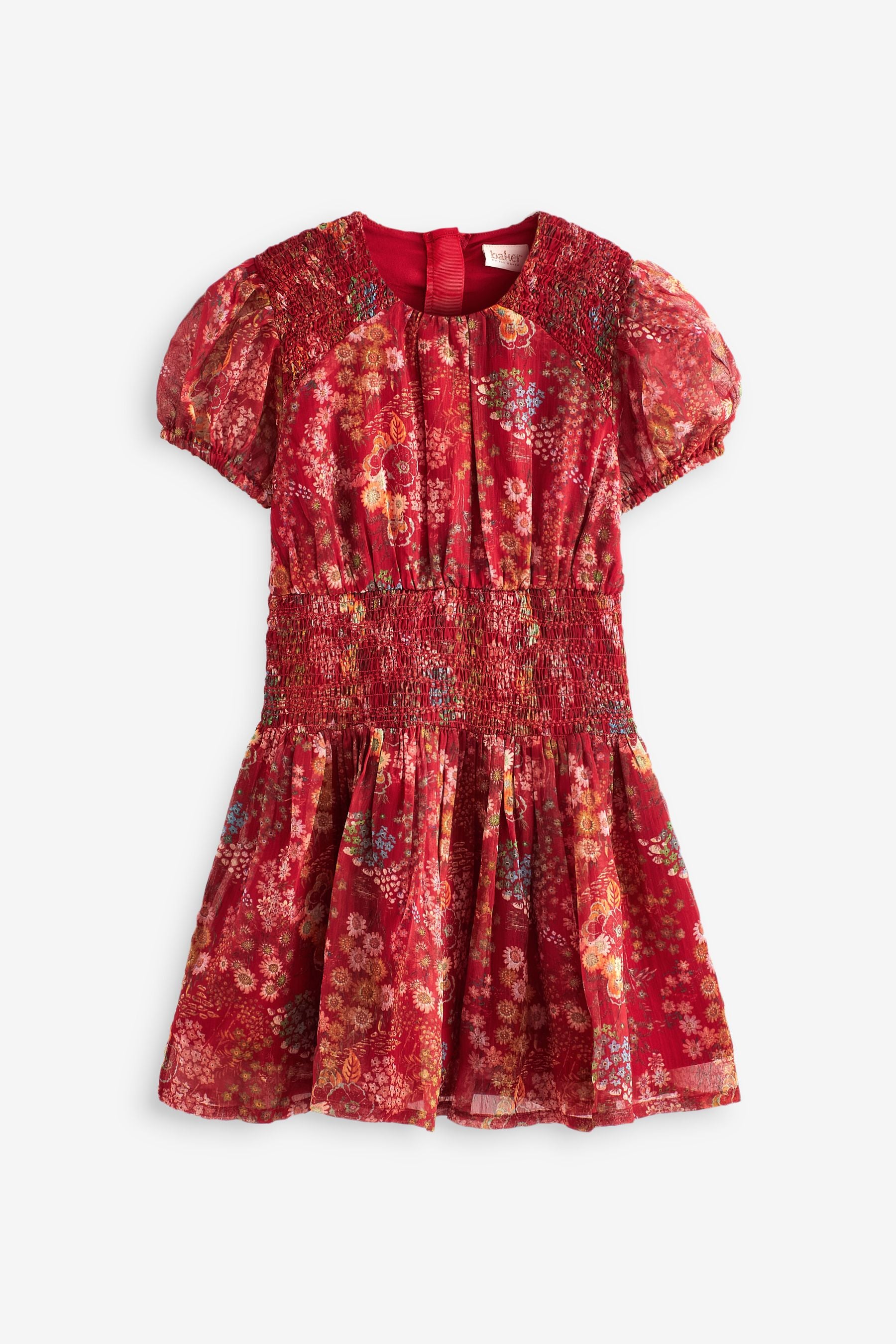 Red Baker by Ted Baker Red Crinkle Dress