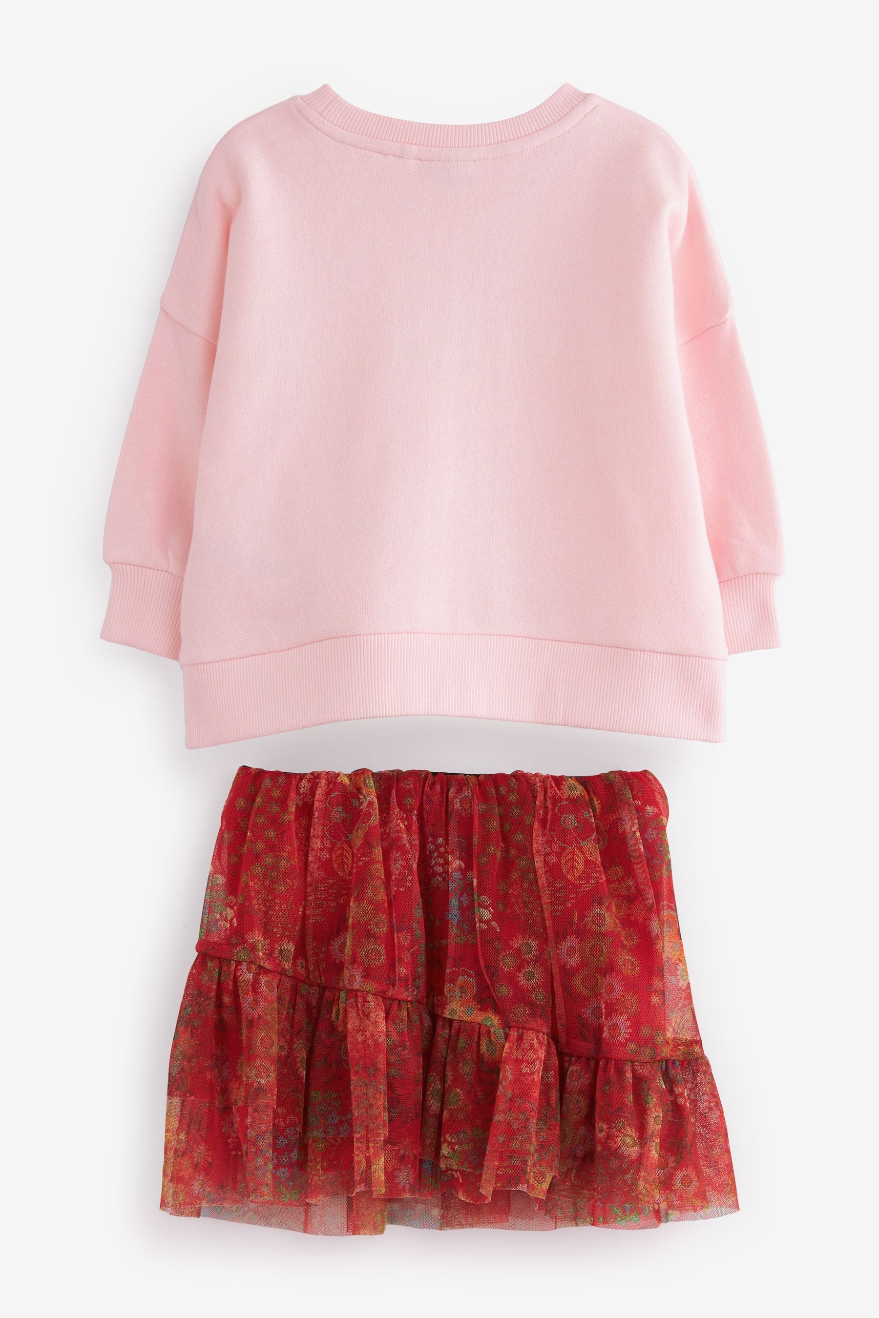 Pink Baker by Ted Baker Pink Sweater and Skirt Set