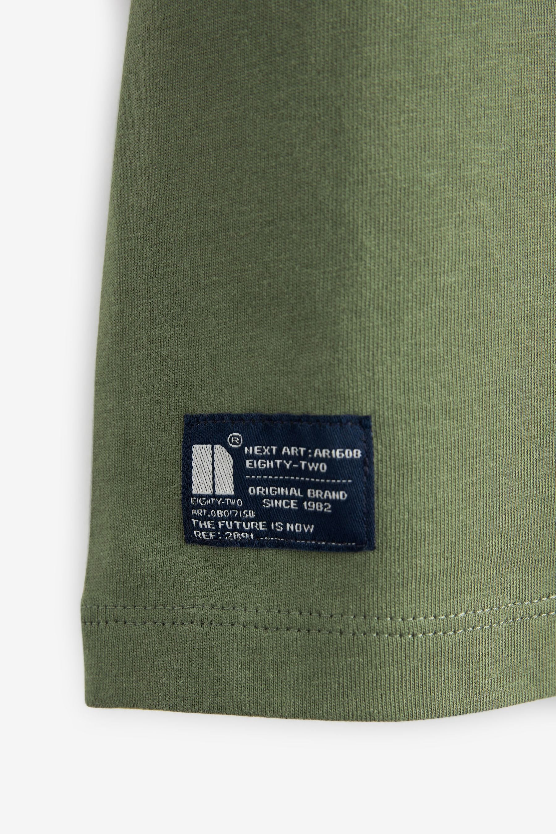 Khaki Green Utility Pocket Short Sleeve T-Shirt (3-16yrs)