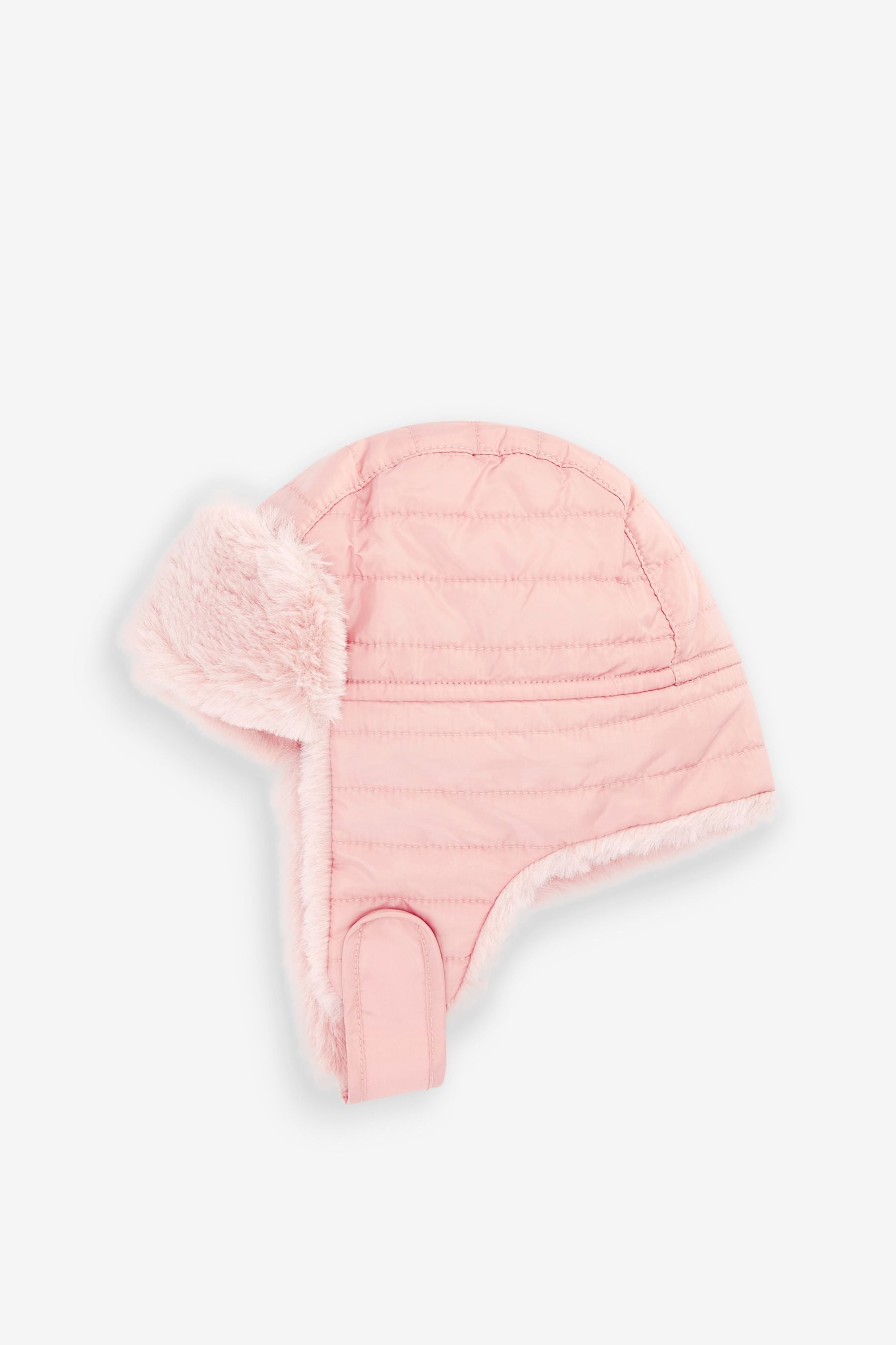 Pink Quilted Trapper Hat (3mths-10yrs)