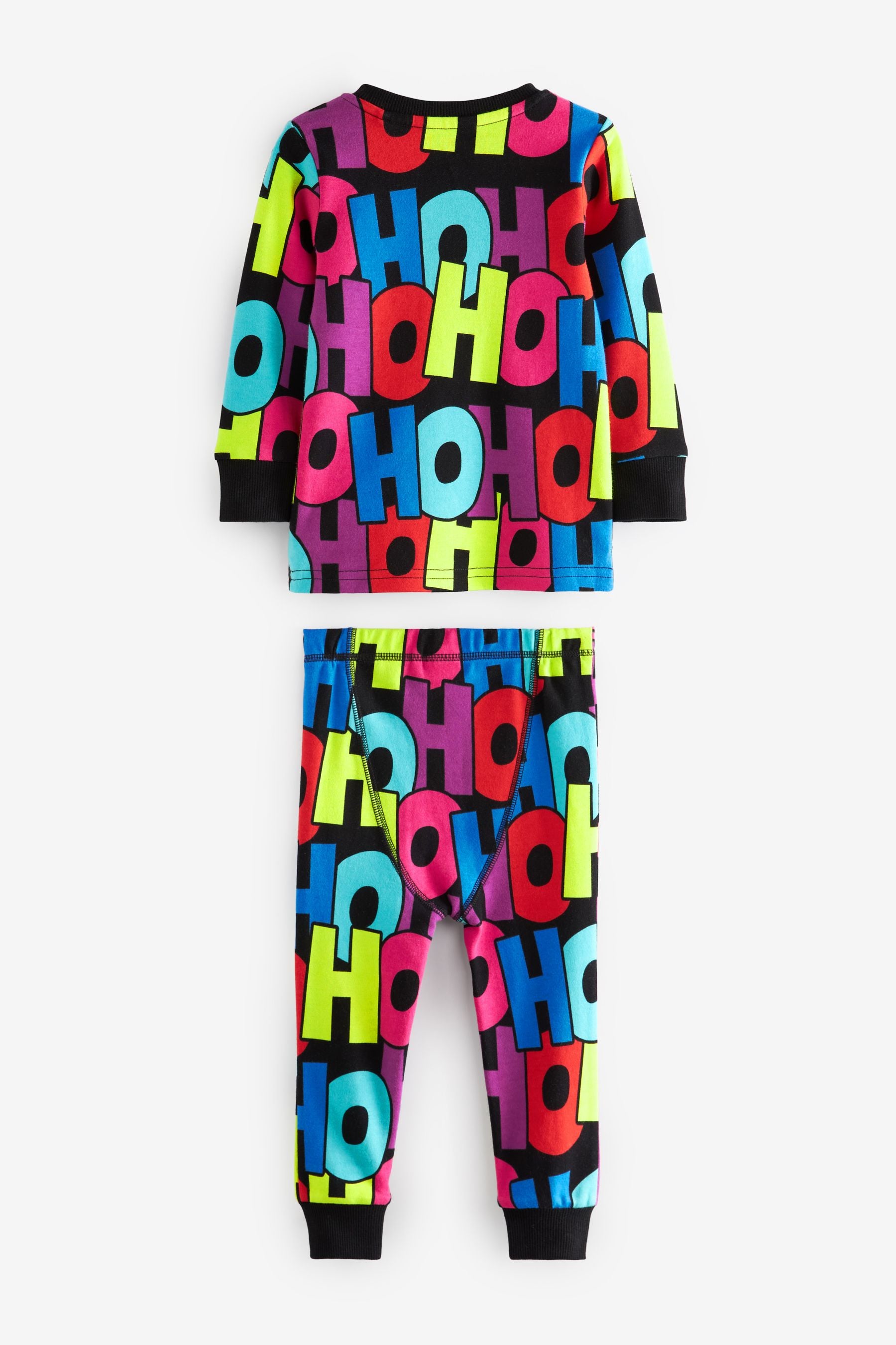 Blue/Green/Pink Ho Ho Ho Christmas Pyjamas (9mths-12yrs)