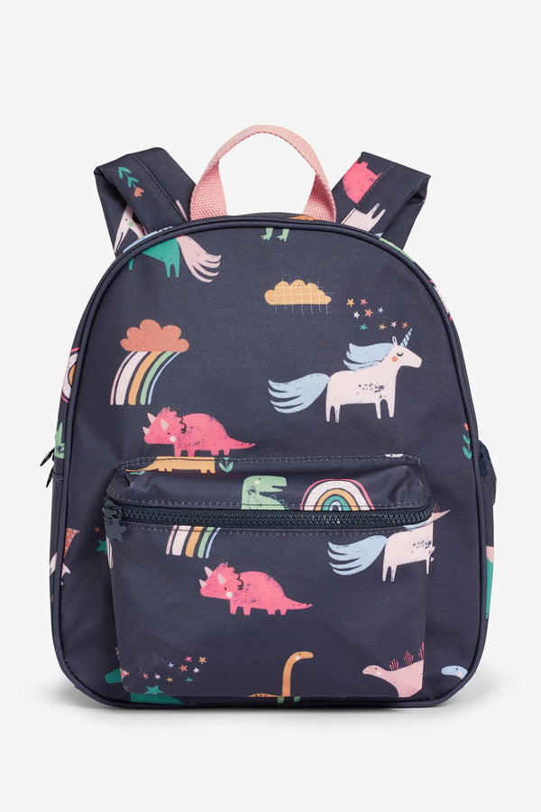 Navy Blue Dino Backpack