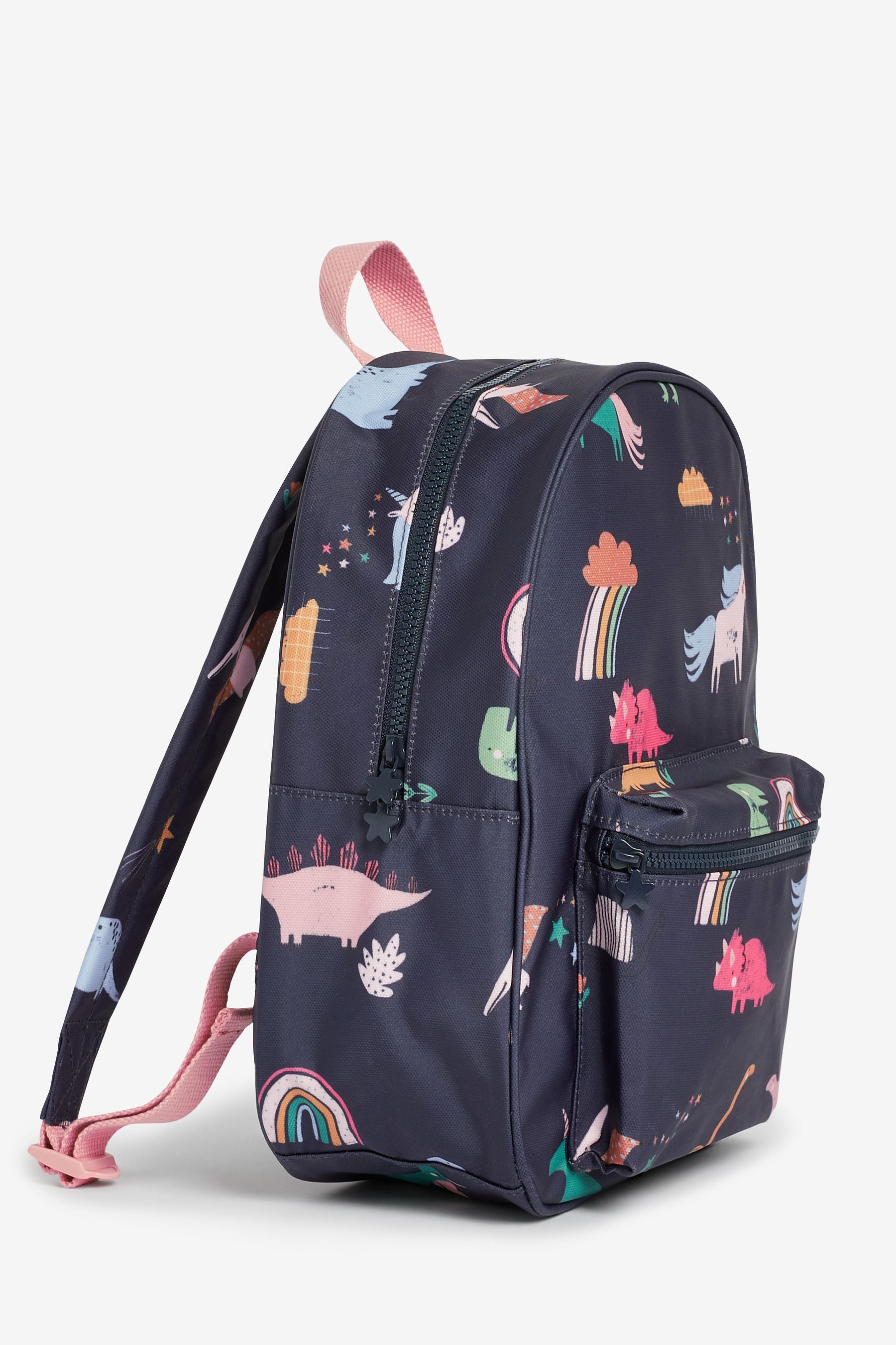 Navy Blue Dino Backpack