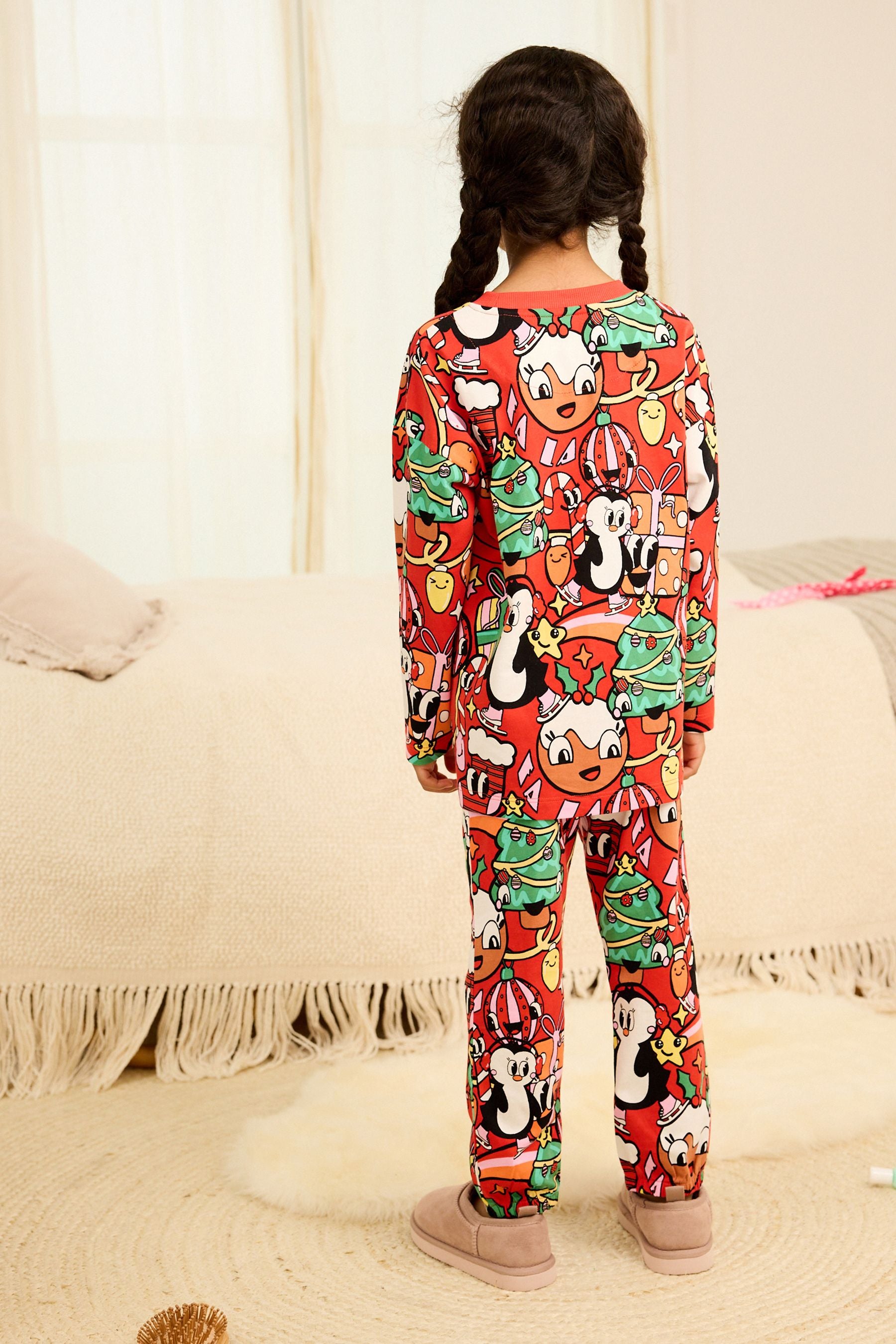 Red Character Christmas Pyjamas (3-16yrs)