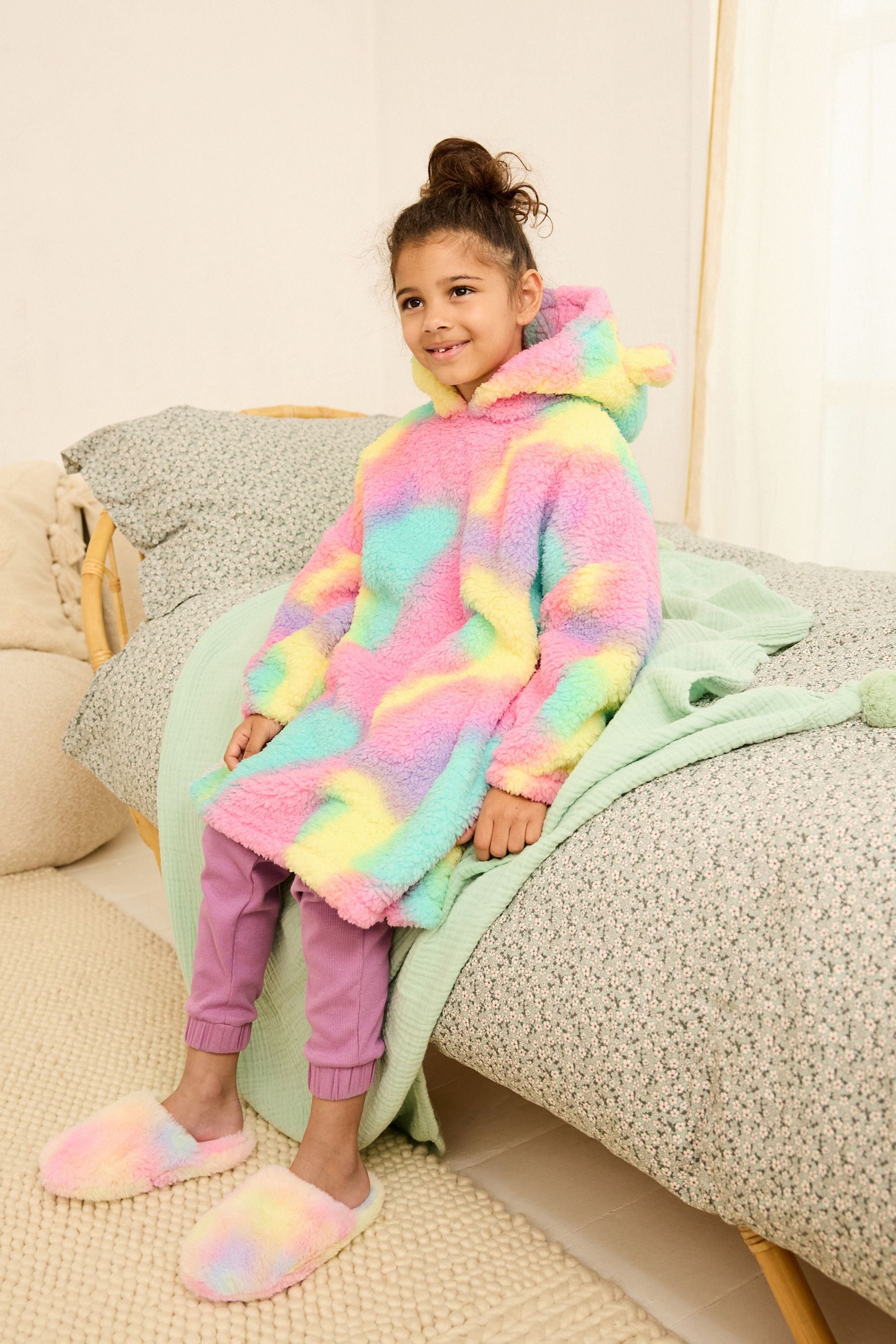 Multi Tie Dye Hooded Blanket (3-16yrs)