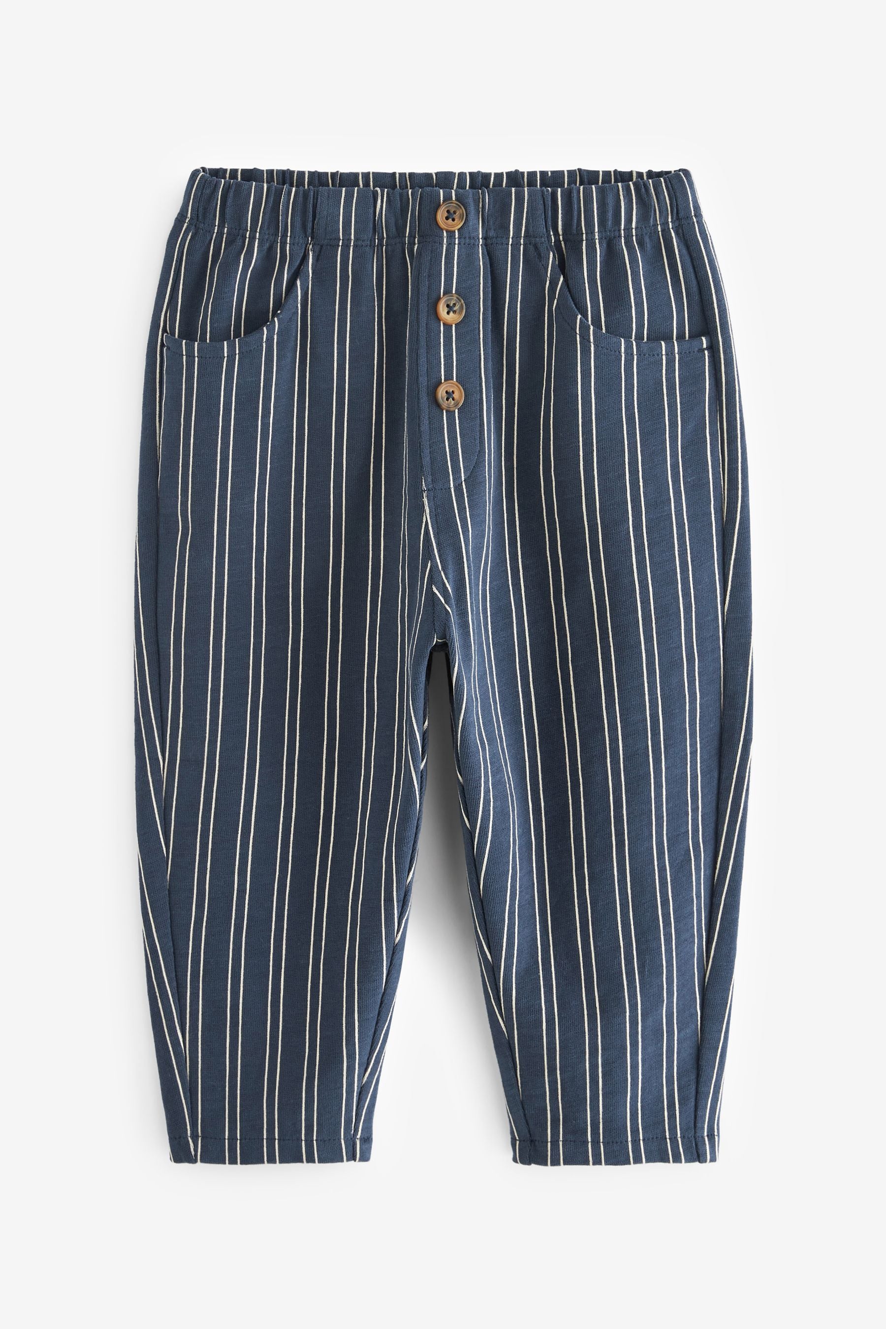 Blue Lightweight Striped Joggers (3mths-7yrs)