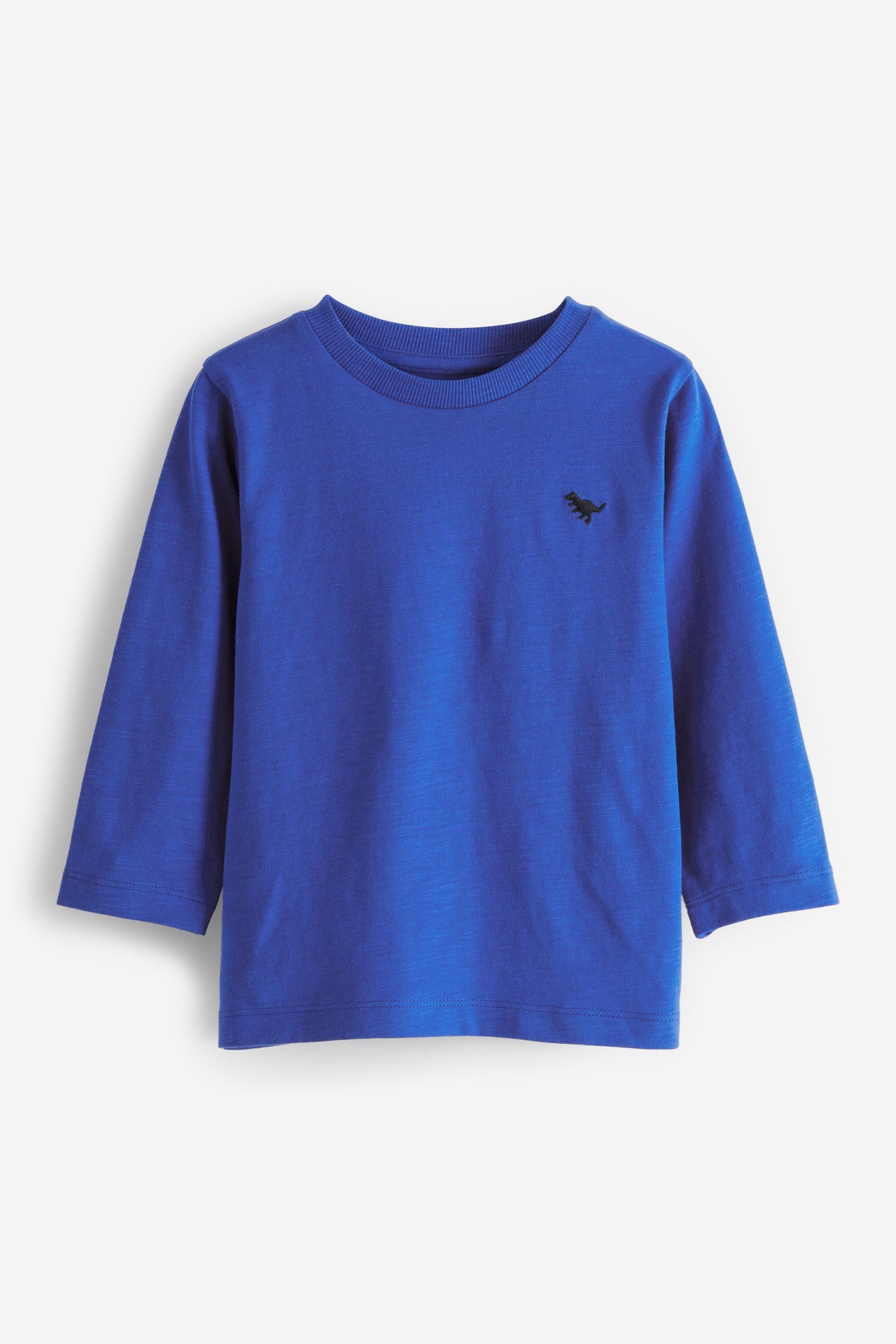 Cobalt Blue Long Sleeve Plain T-Shirt (3mths-7yrs)