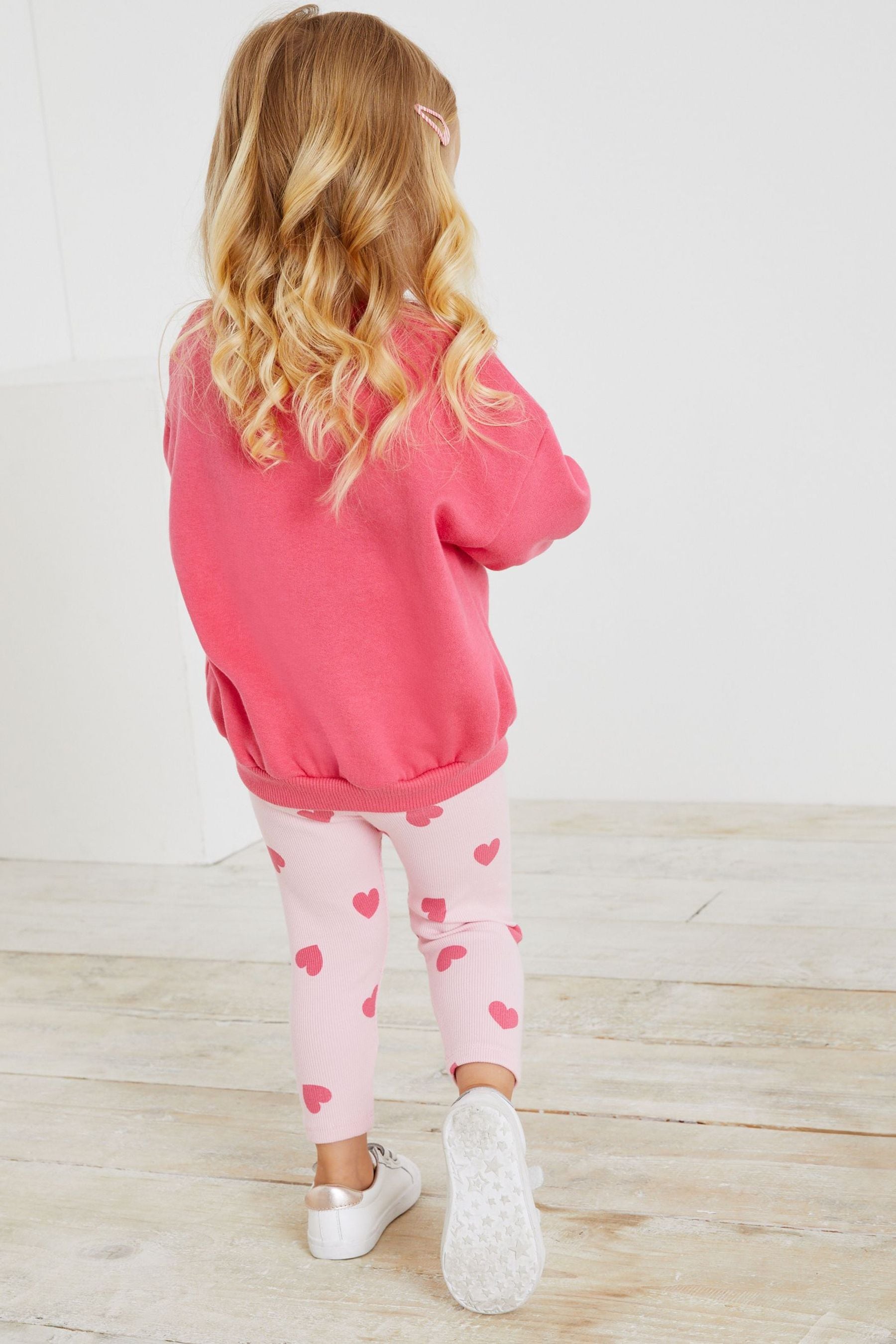 Pink Sweatshirt and Legging Set (3mths-7yrs)