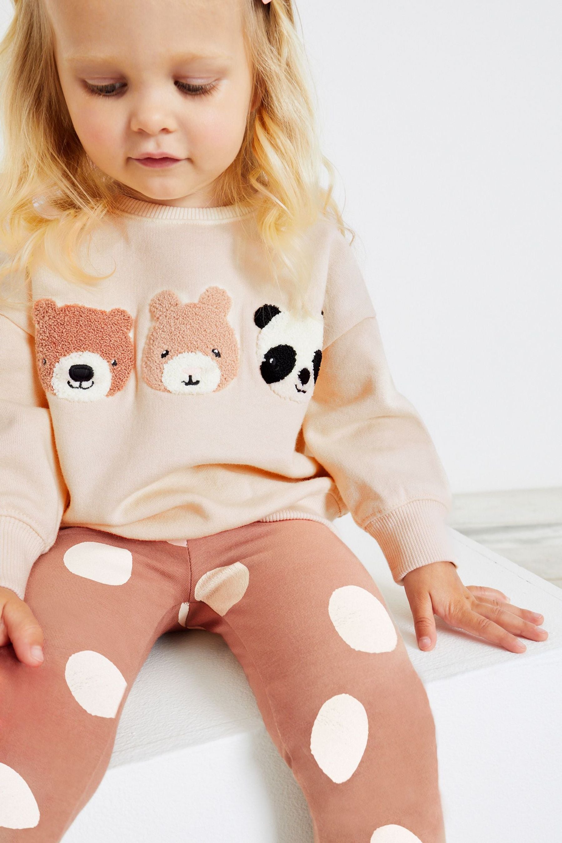 Neutral Character Sweatshirt And Leggings Set (3mths-7yrs)