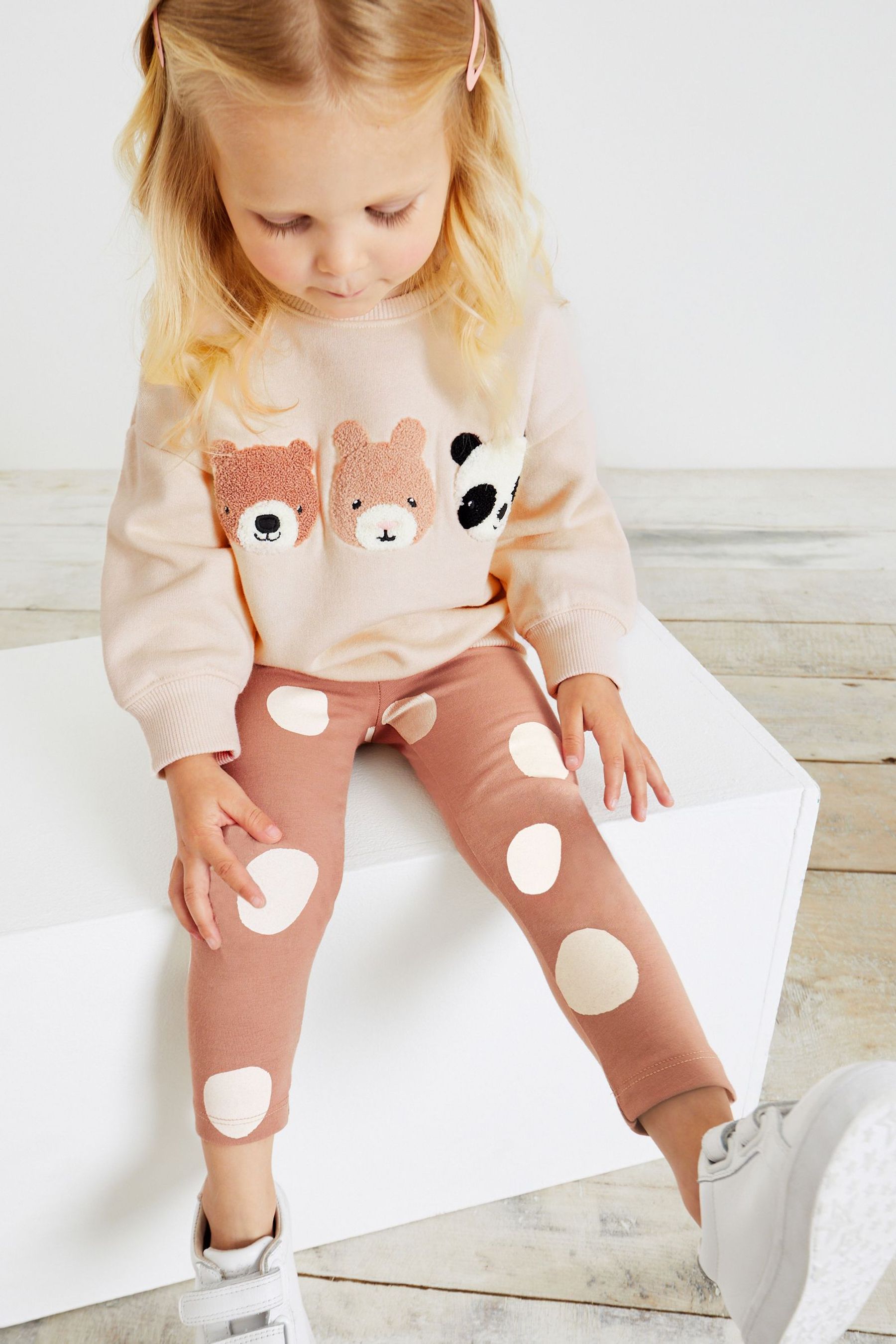 Neutral Character Sweatshirt And Leggings Set (3mths-7yrs)