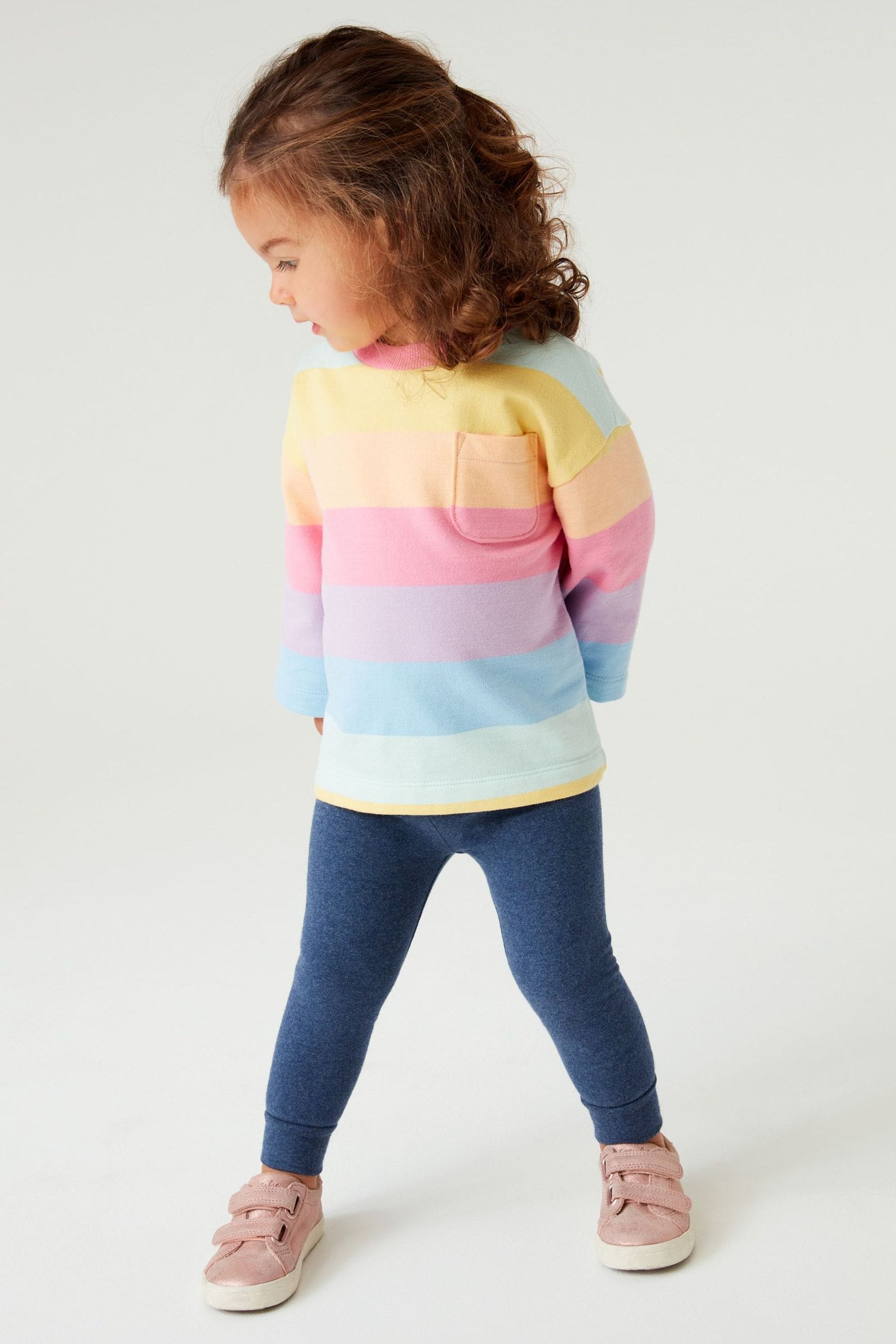 Rainbow Stripe Rainbow Sweatshirt and Legging Set (3mths-7yrs)