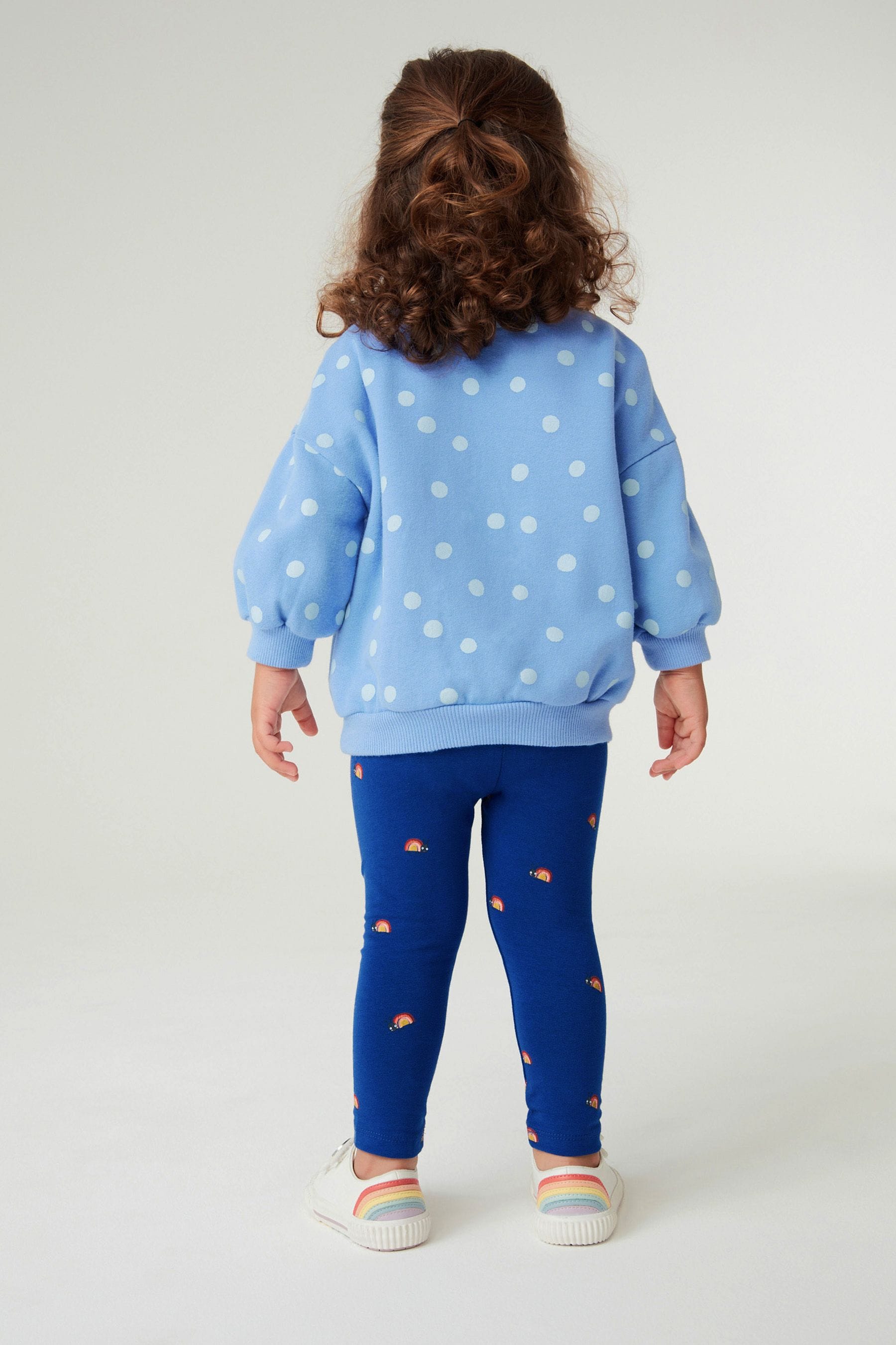 Blue Ladybird Sweatshirt And Leggings Set (3mths-7yrs)