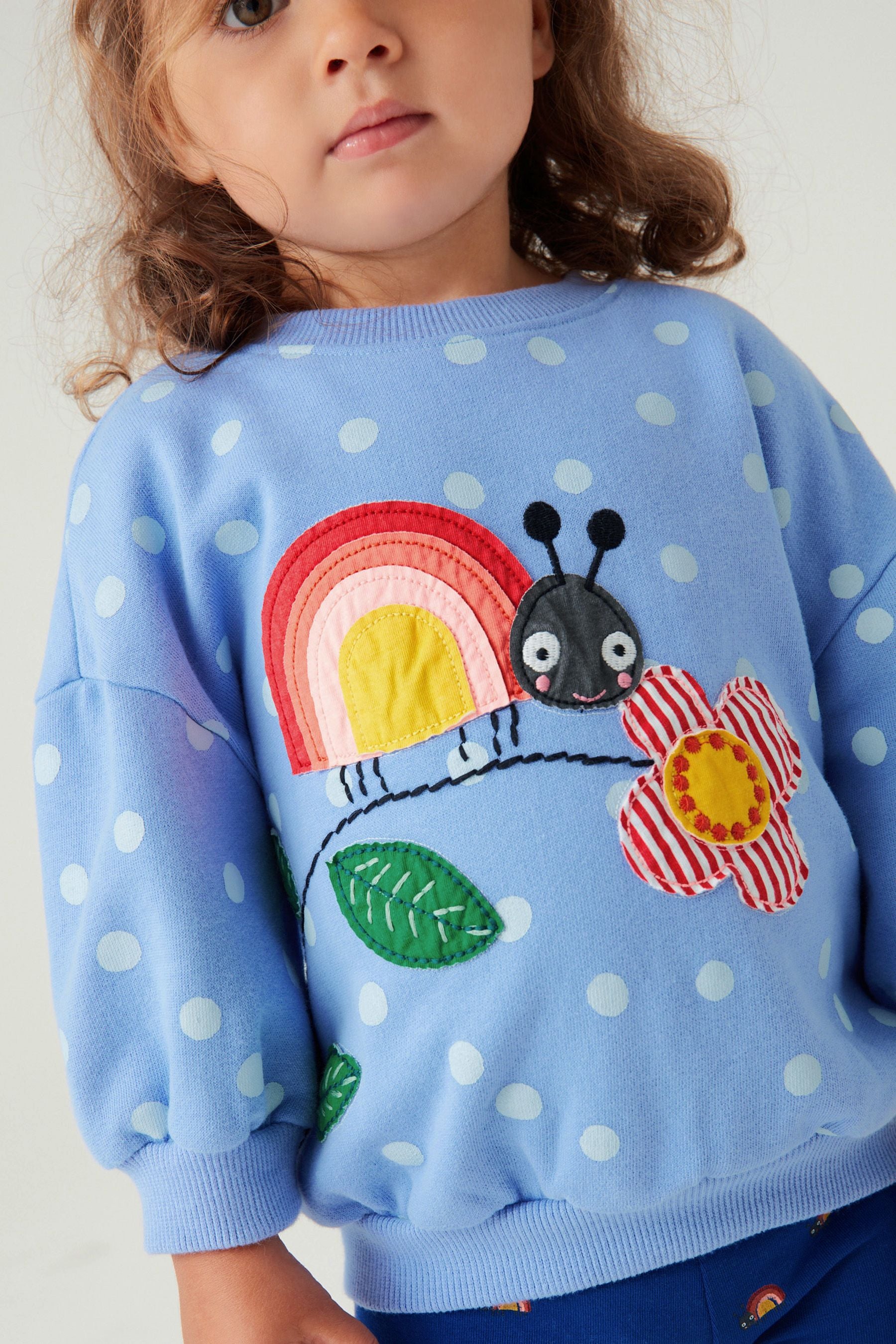 Blue Ladybird Sweatshirt And Leggings Set (3mths-7yrs)